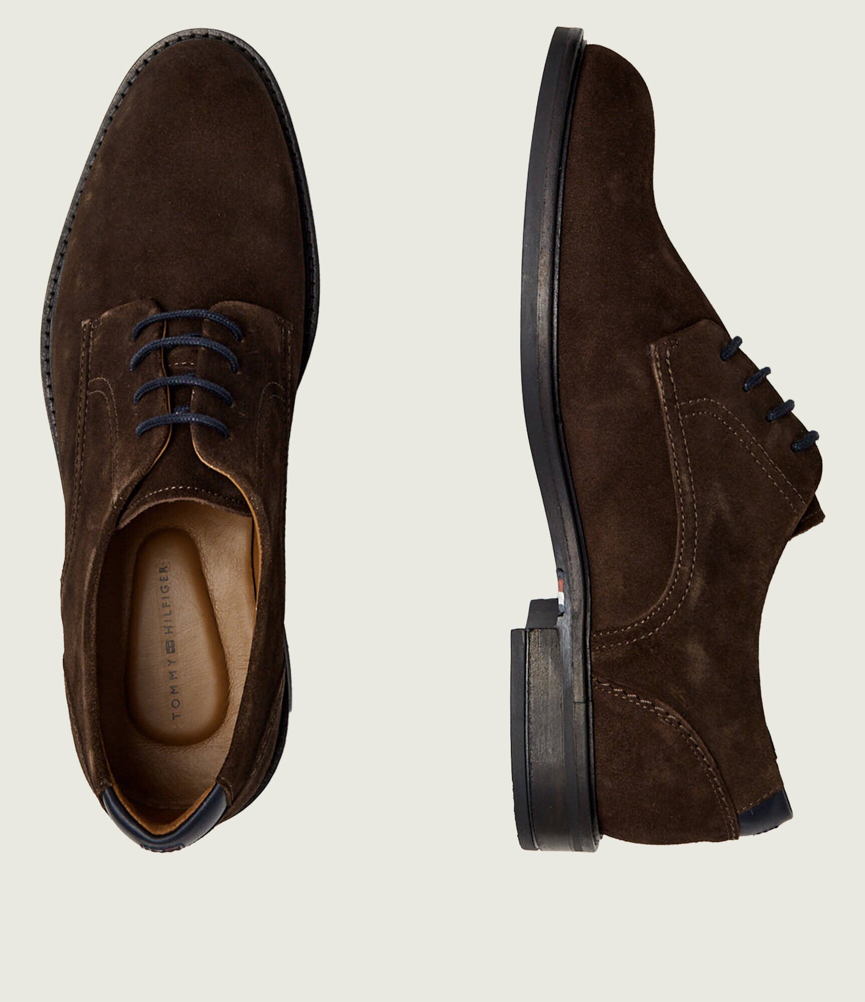 Tommy Hilfiger Pantofi derby Corporate Dressy | piele întoarsă