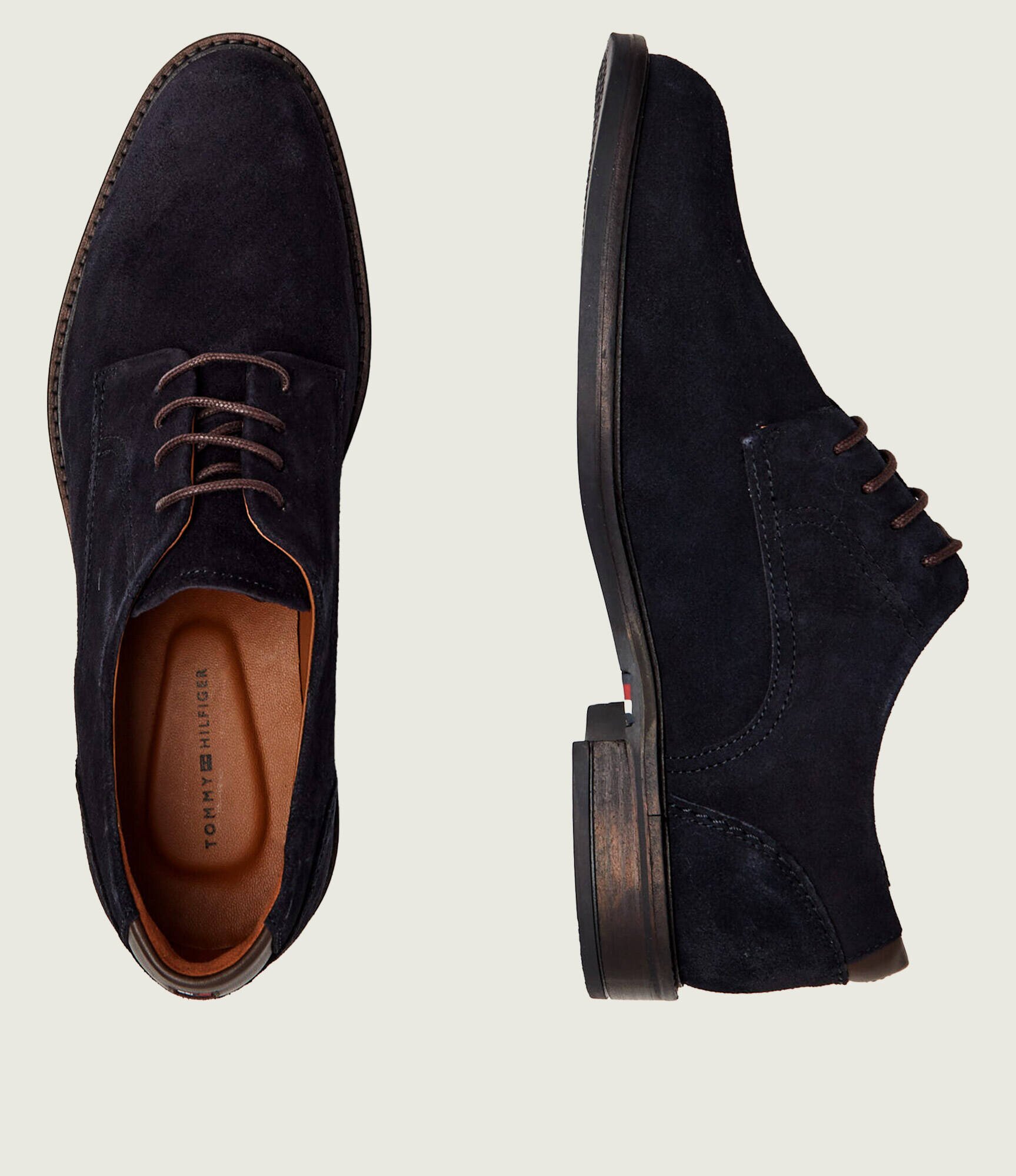 Tommy Hilfiger Pantofi derby Corporate Dressy | piele întoarsă