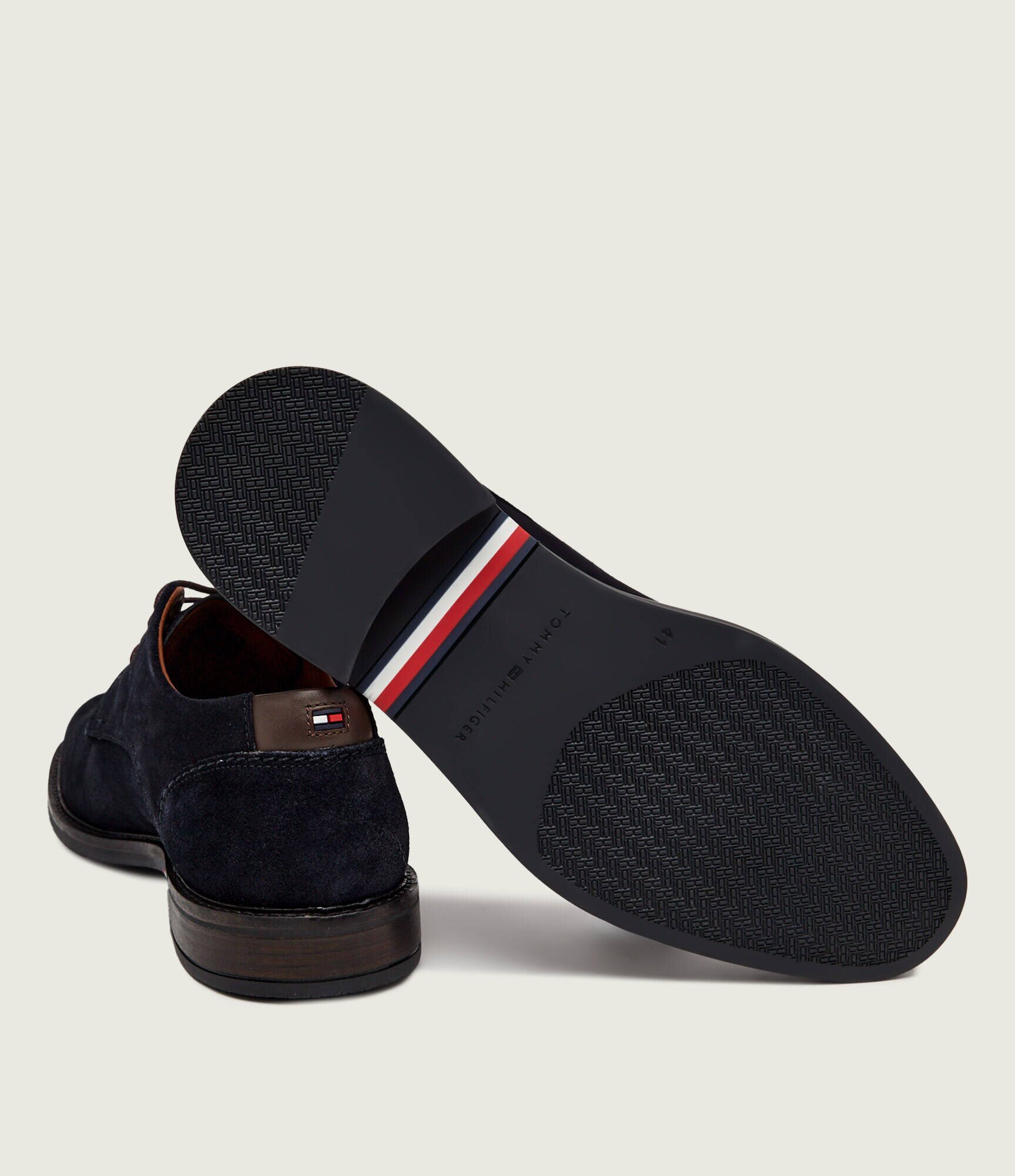Tommy Hilfiger Pantofi derby Corporate Dressy | piele întoarsă