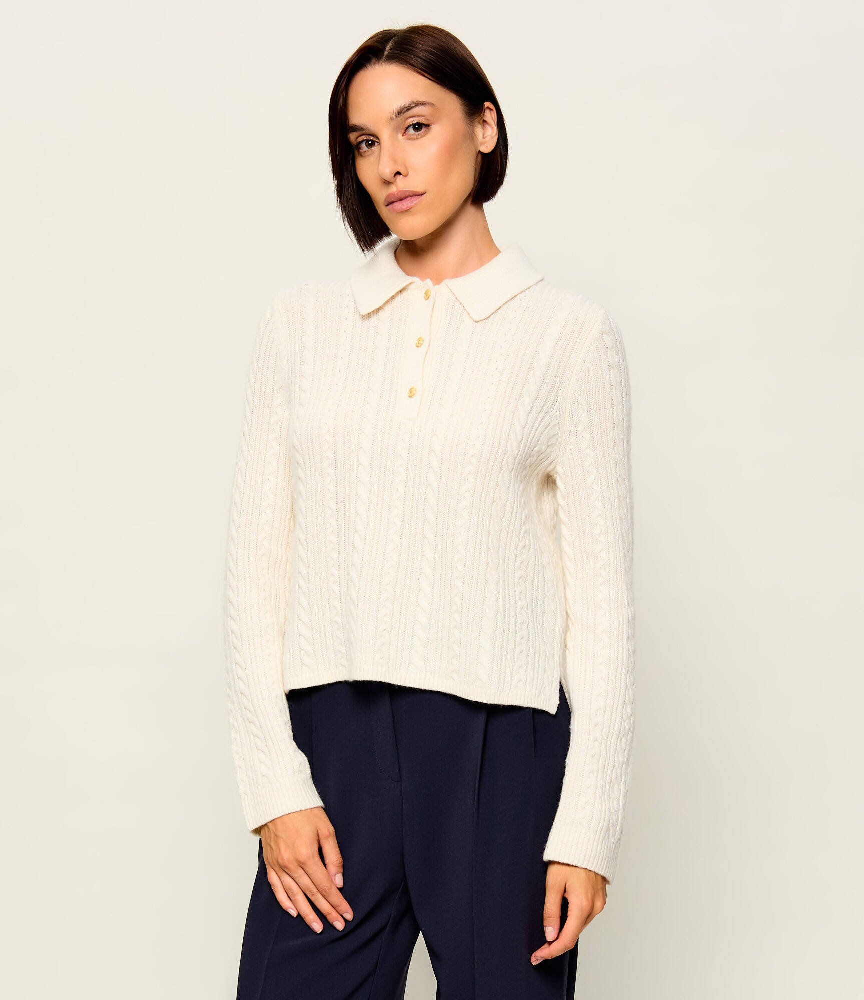 Tommy Hilfiger Polo | regular fit | cu adaos de mătase și lână