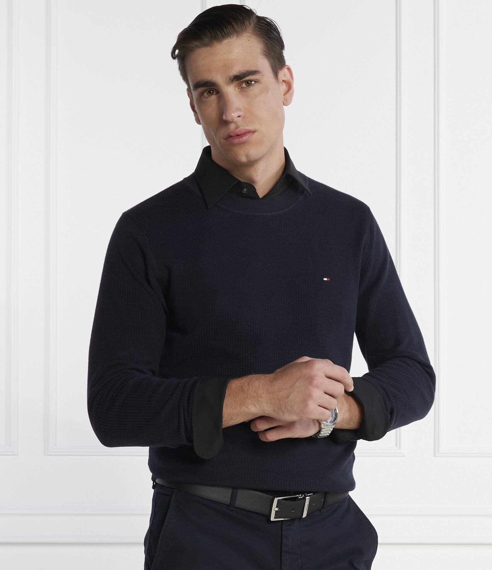 Tommy Hilfiger Pulover CHAIN RIDGE STRUCTURE
