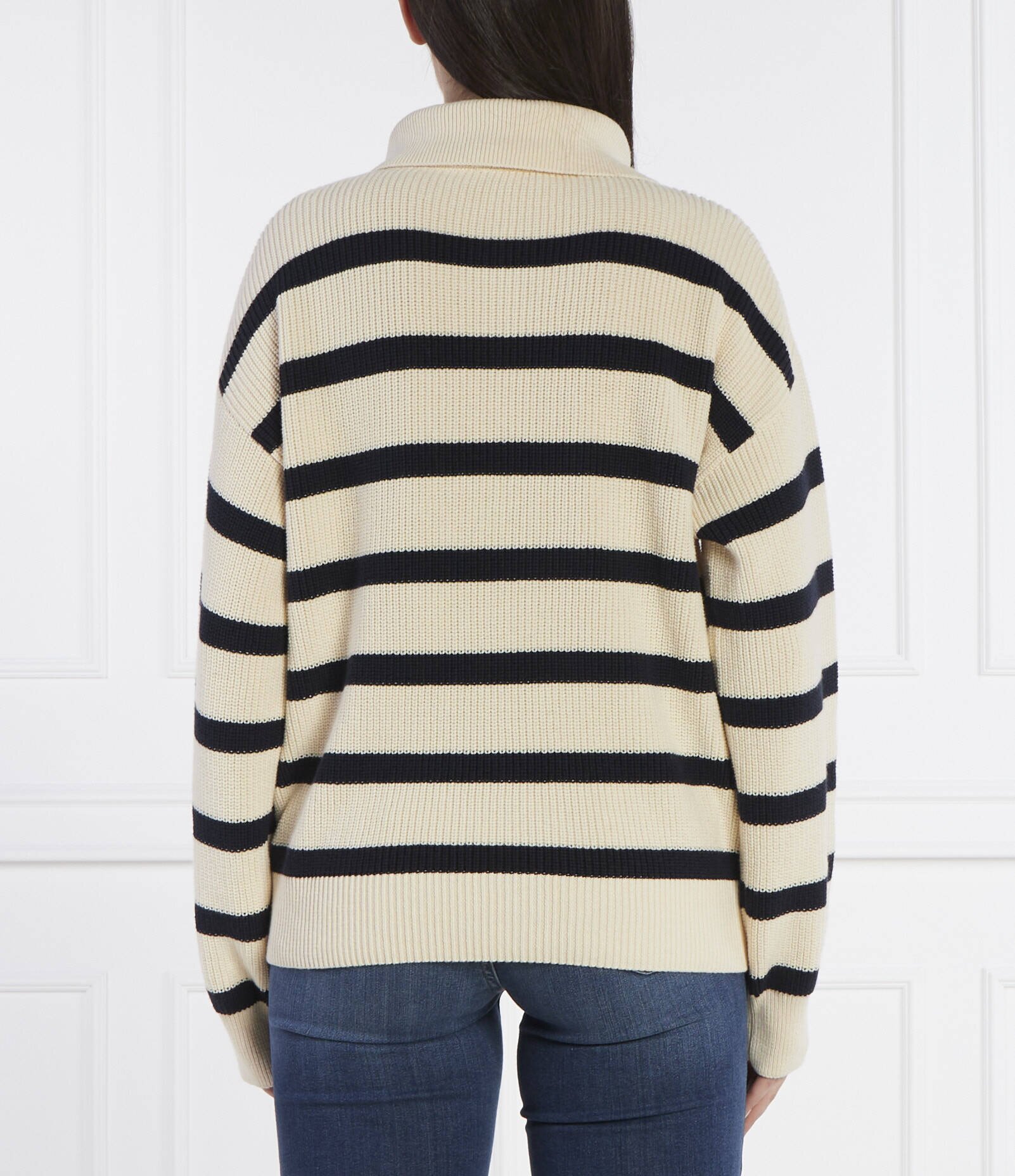 Tommy Hilfiger Pulover CO CARDI STITCH 1/2 ZIP SWT | Loose fit