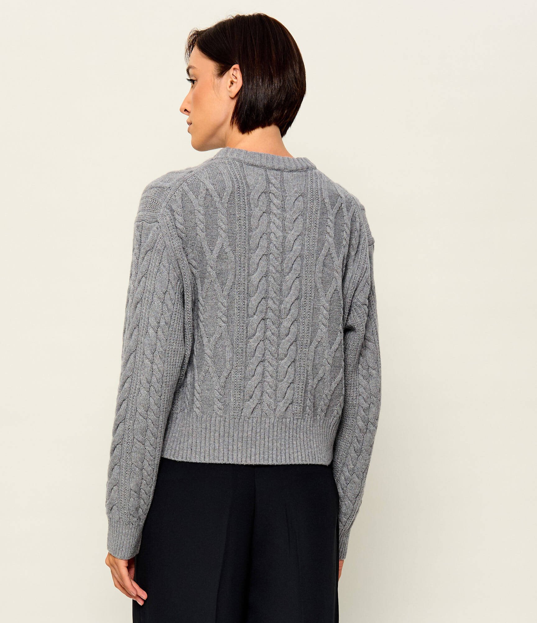 Tommy Hilfiger Pulover | Loose fit | cu adaos de mătase și lână