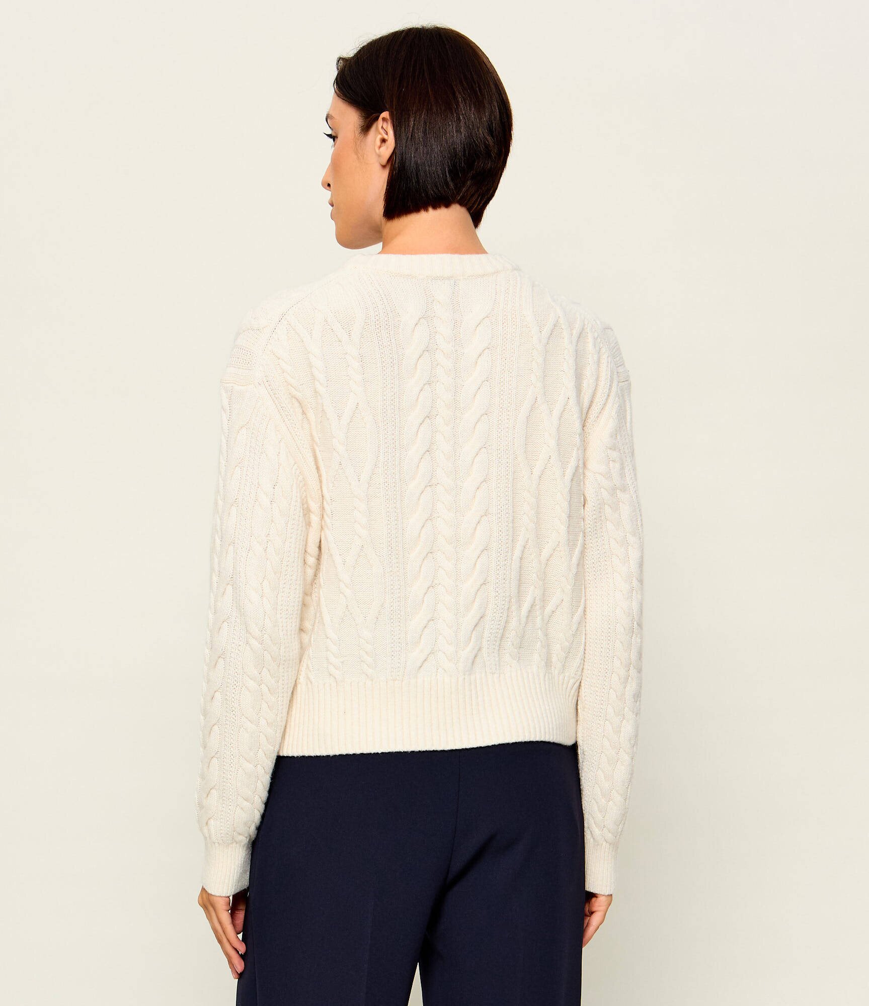 Tommy Hilfiger Pulover | Loose fit | cu adaos de mătase și lână