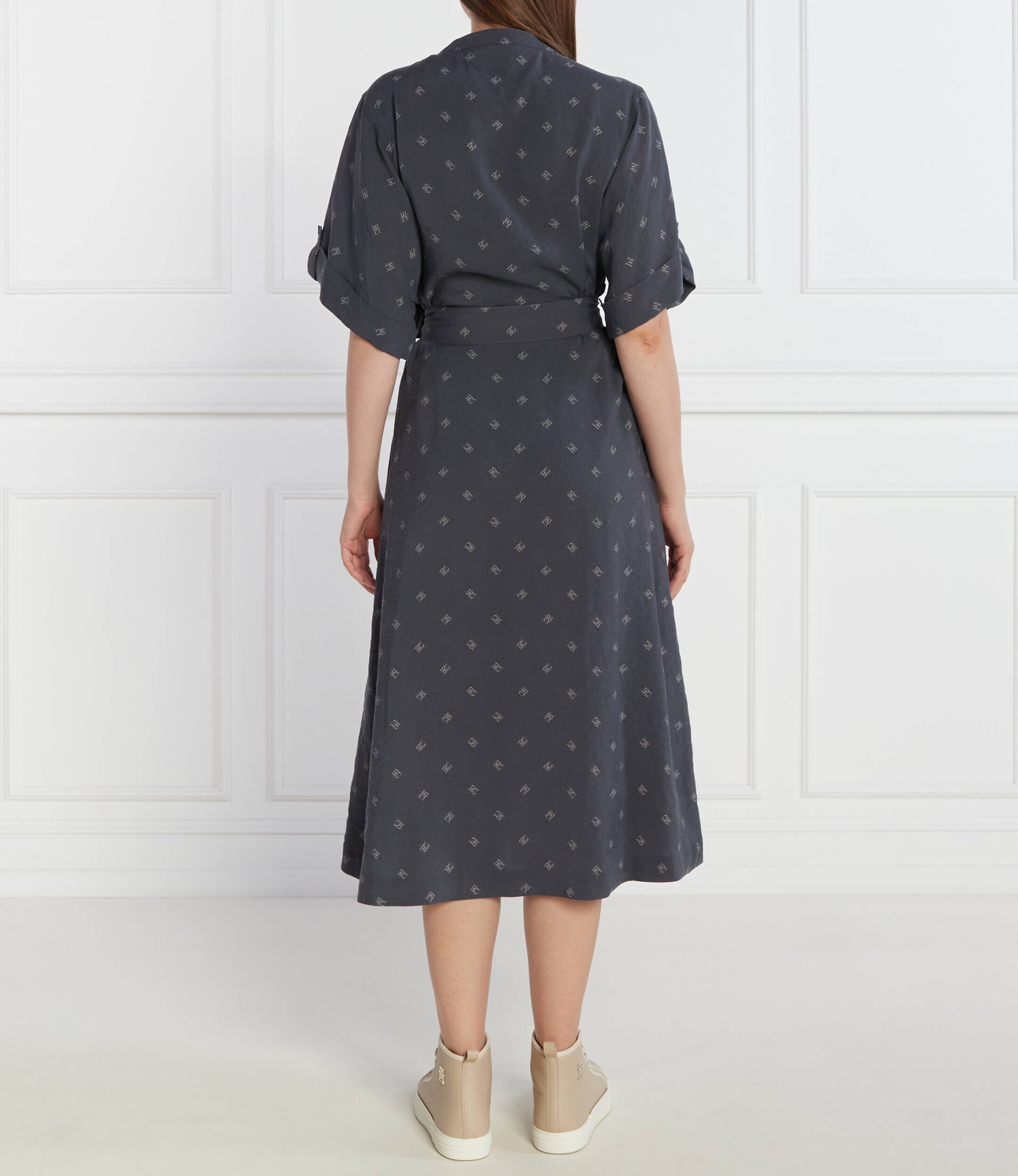 Tommy Hilfiger Rochie cu cordon AMD VIS CREPE SS