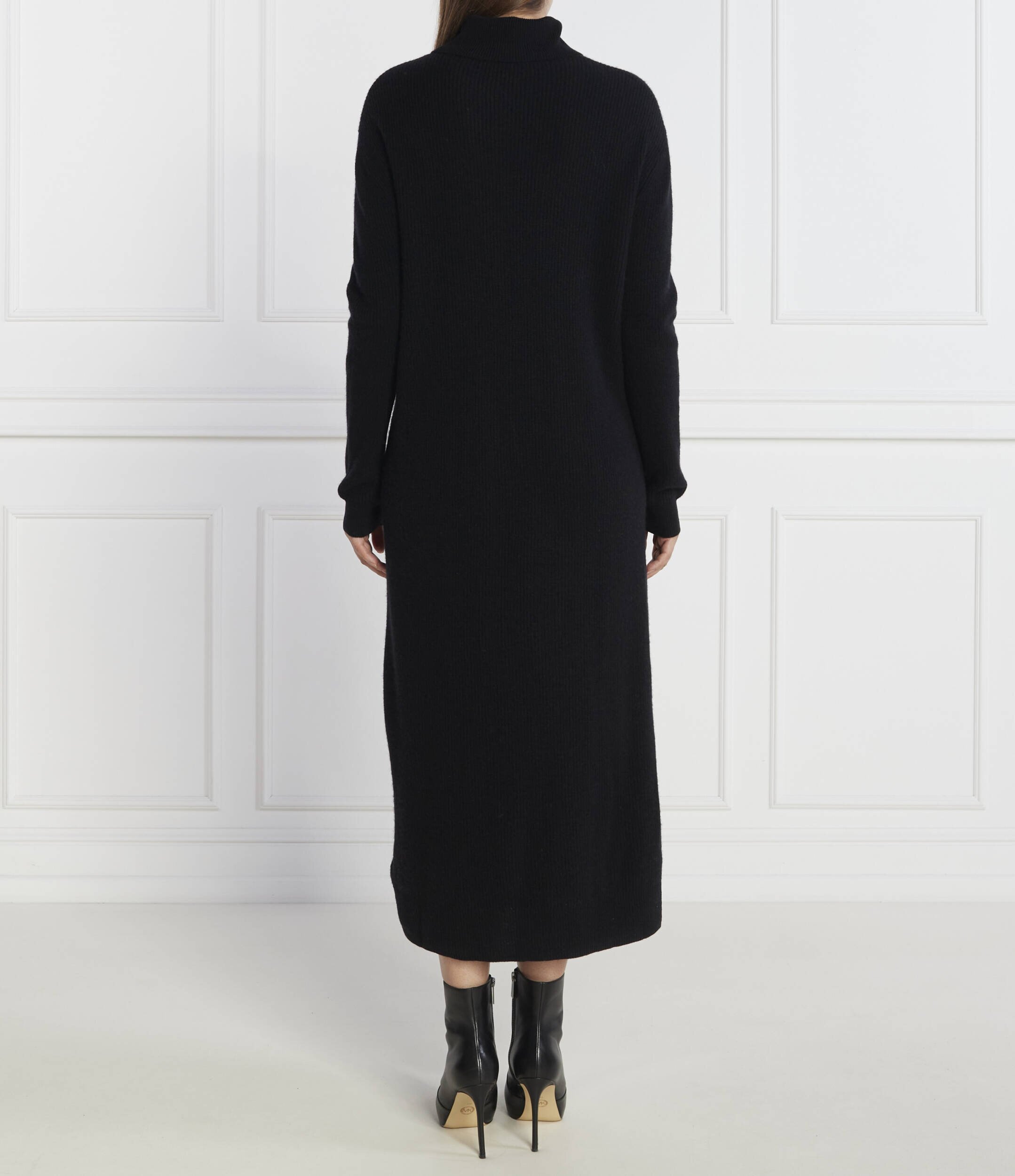 Tommy Hilfiger Rochie MD WOOL CASH ROLL-NK cu adaos de cașmir