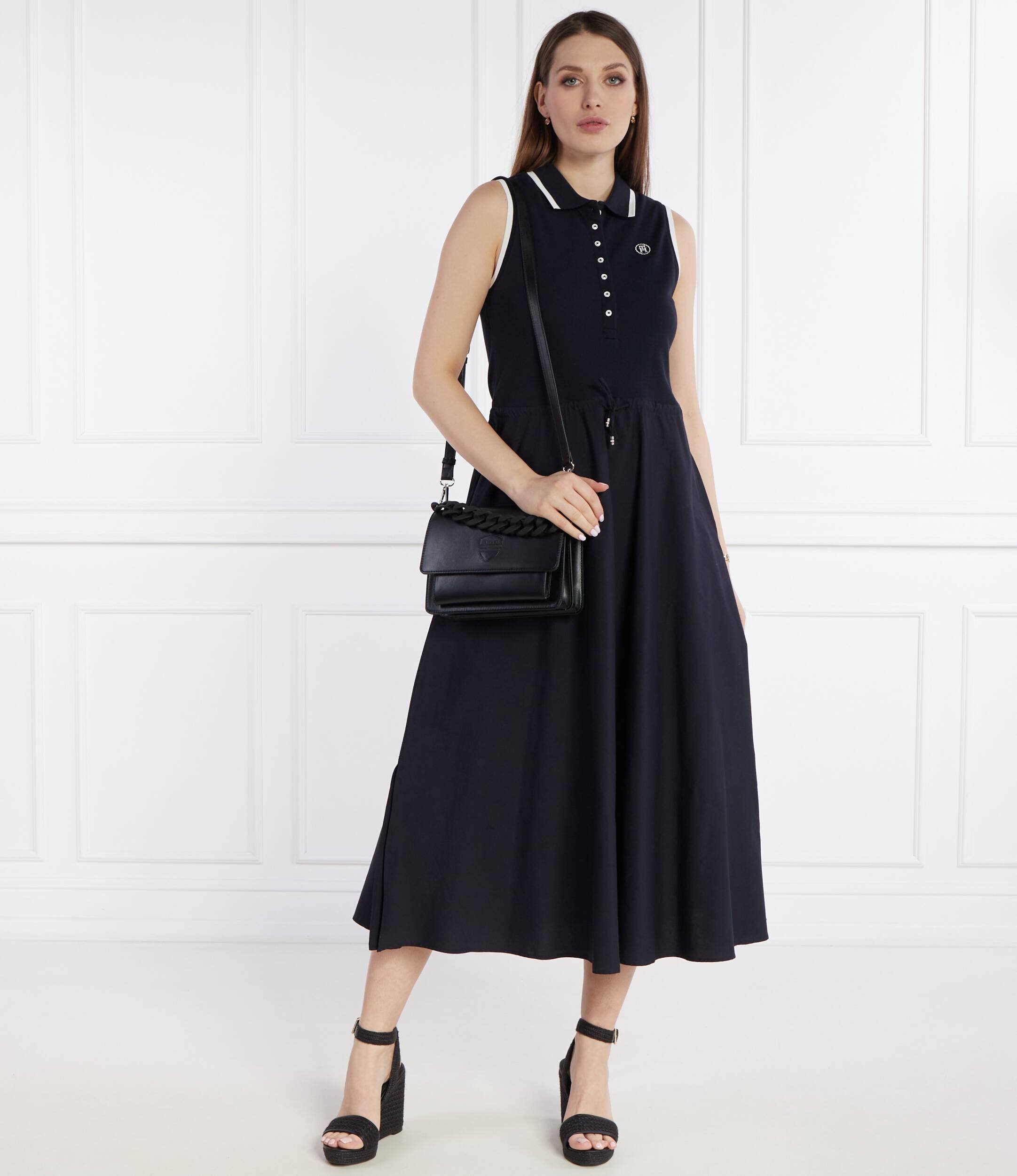 Tommy Hilfiger Rochie SMD TIP LYCLL MIDI POLO DRS NS