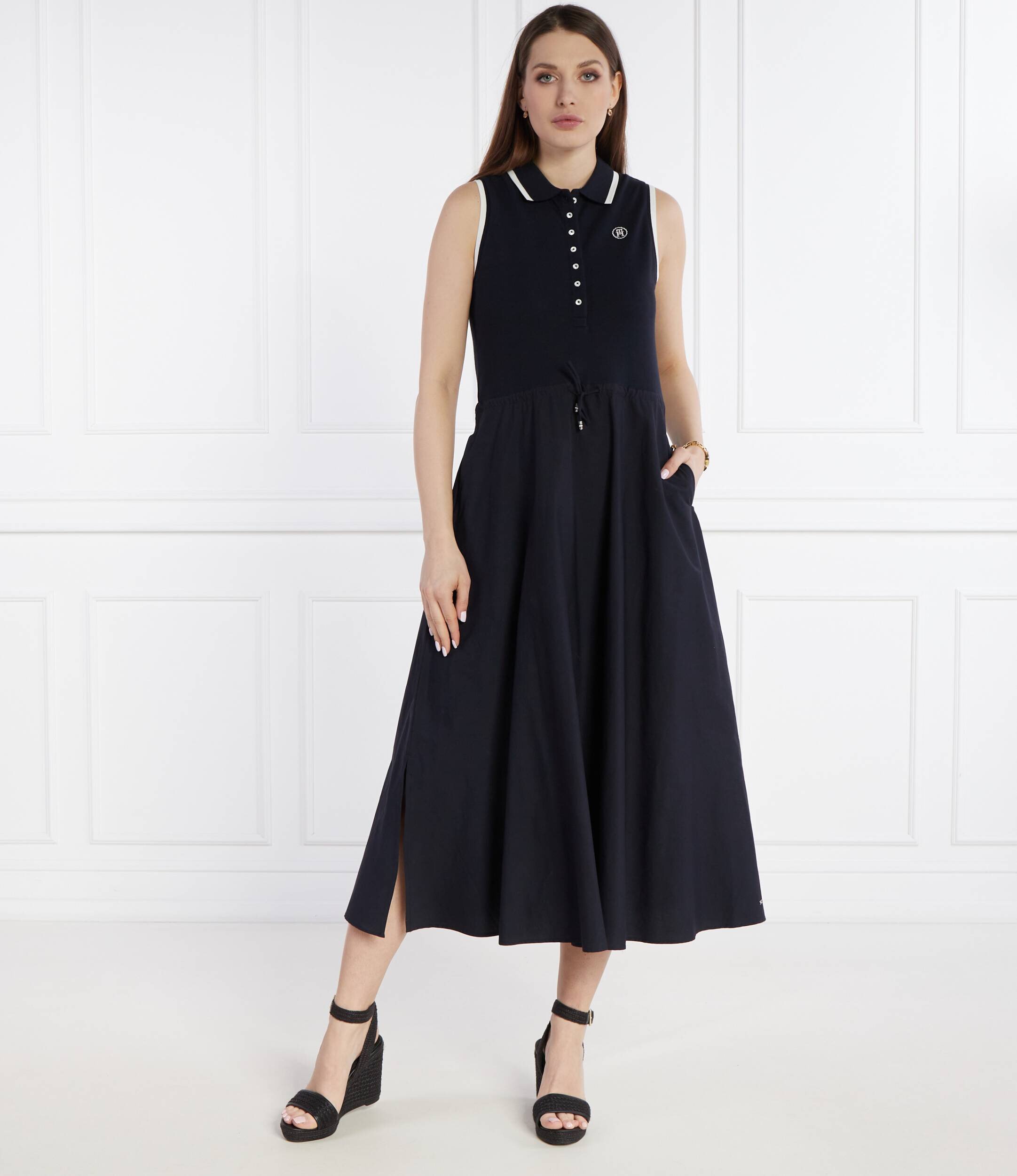 Tommy Hilfiger Rochie SMD TIP LYCLL MIDI POLO DRS NS