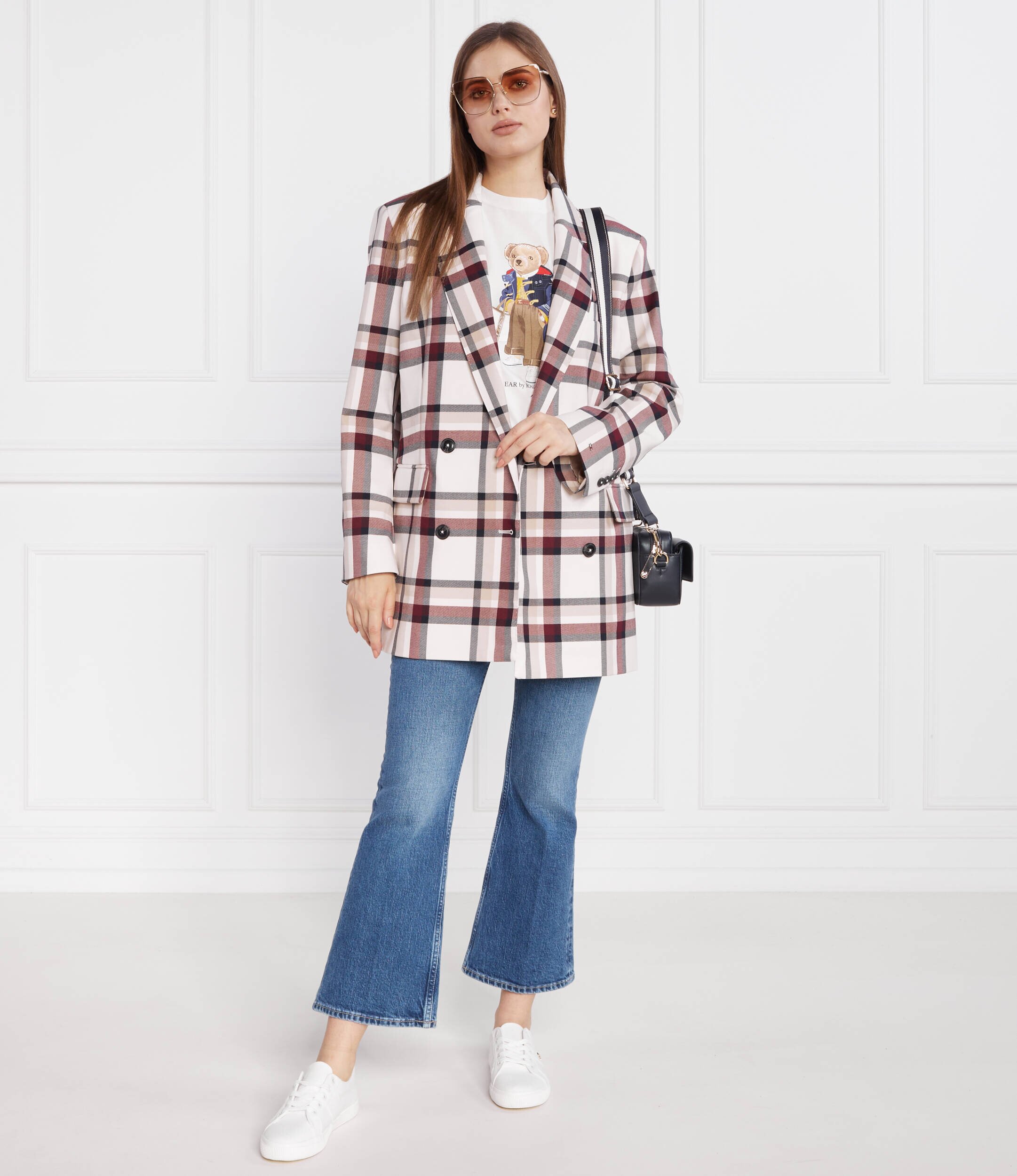 Tommy Hilfiger Sacou GLOBAL STRIPE CHECK DB | Regular Fit