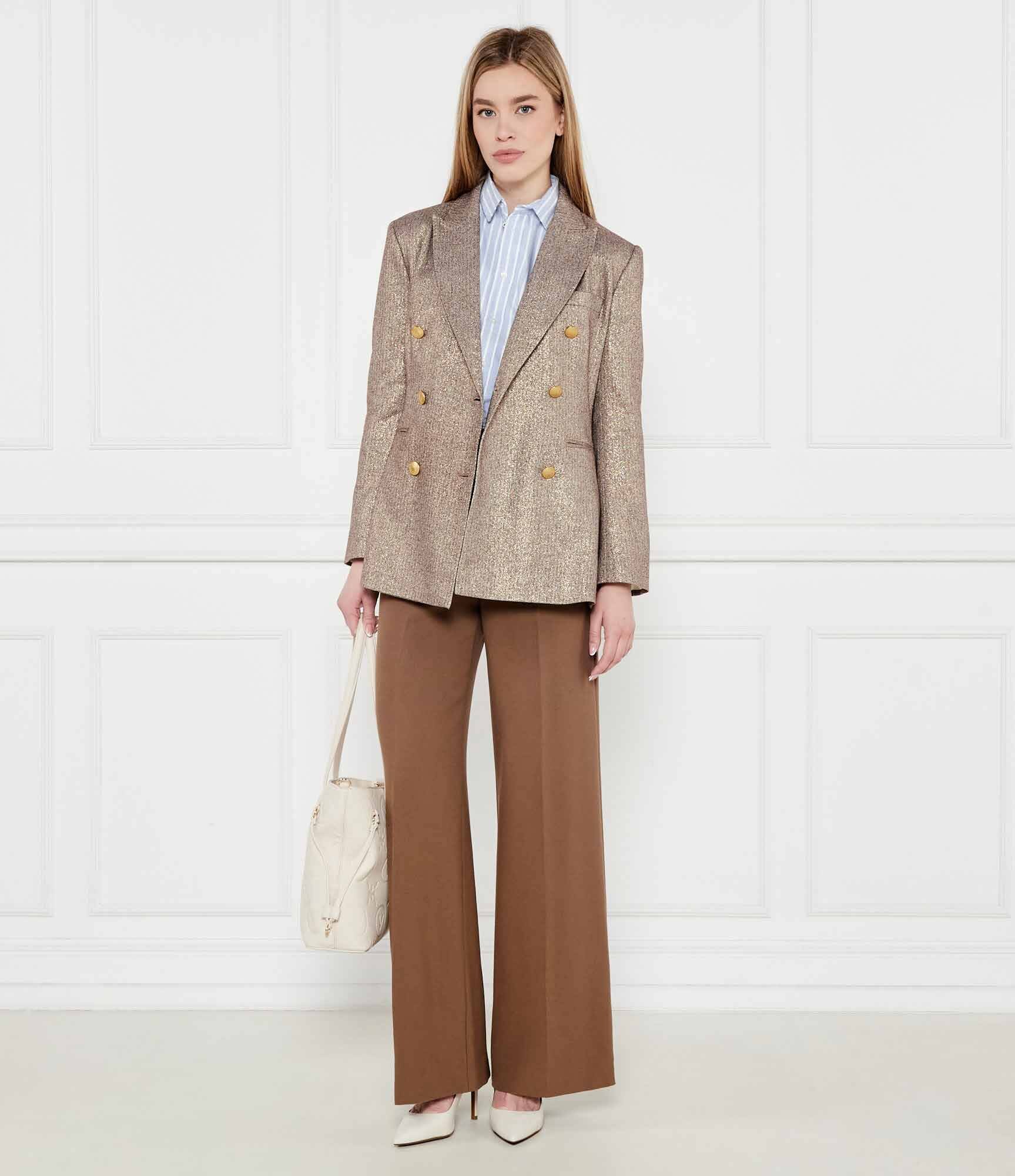 Tommy Hilfiger Sacou LUREX | Loose fit cu adaos de lână