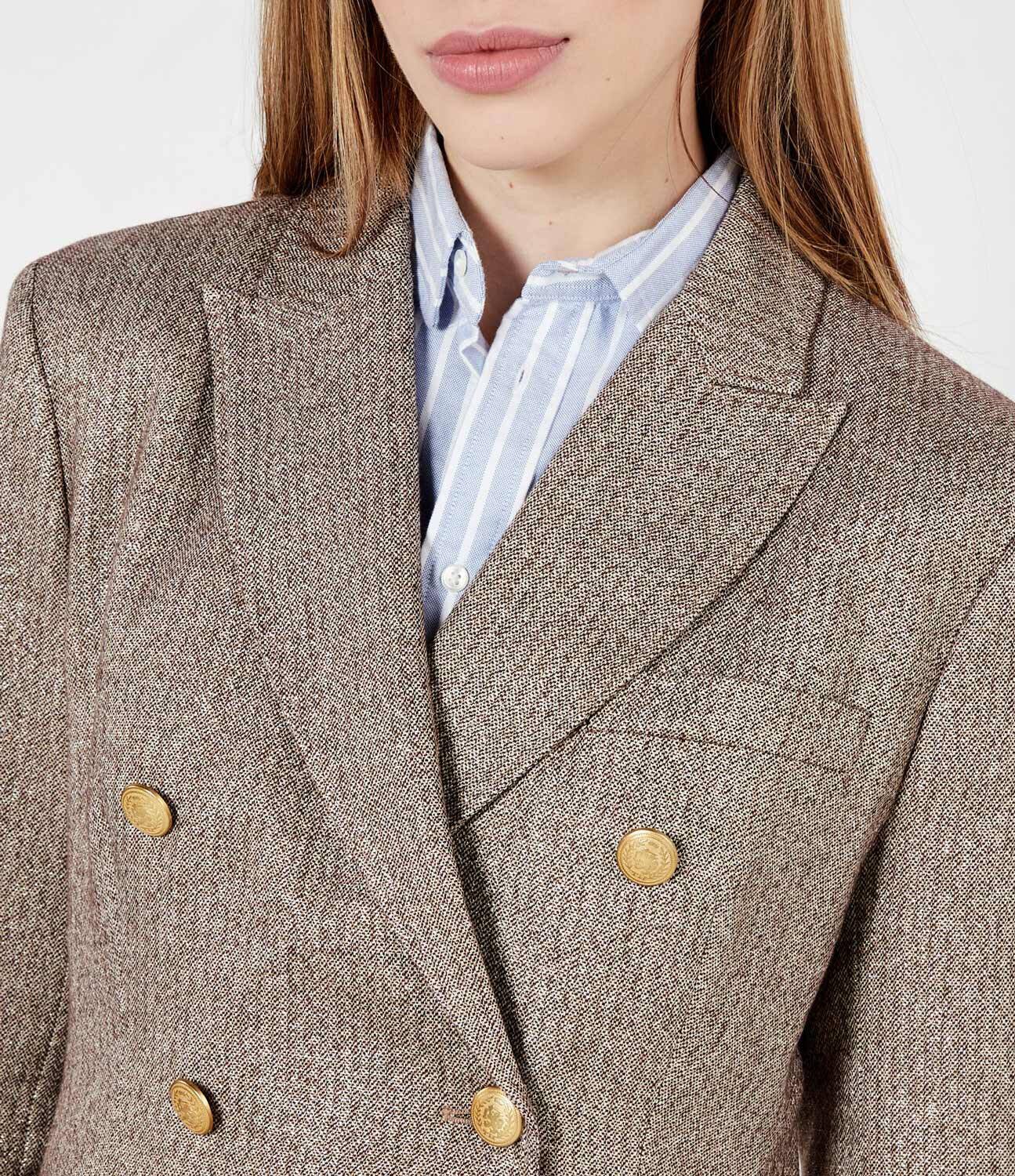 Tommy Hilfiger Sacou LUREX | Loose fit cu adaos de lână