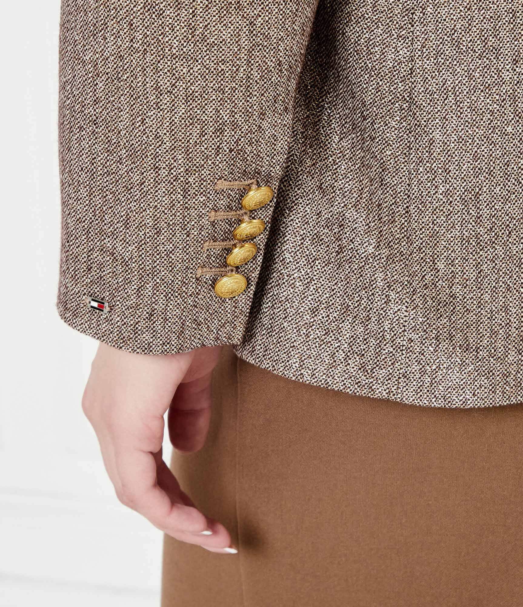 Tommy Hilfiger Sacou LUREX | Loose fit cu adaos de lână