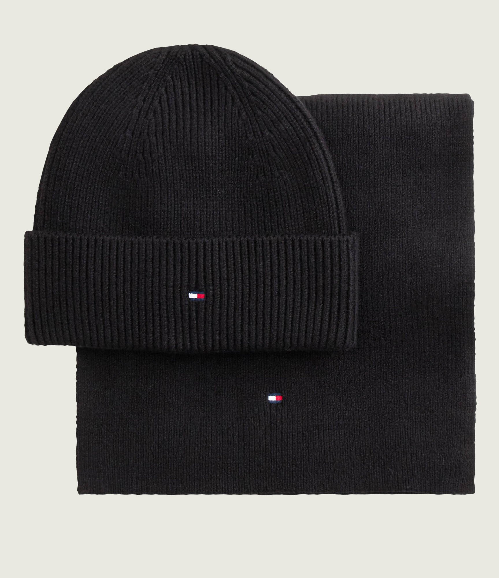 Tommy Hilfiger Șal + căciulă cu adaos de lână