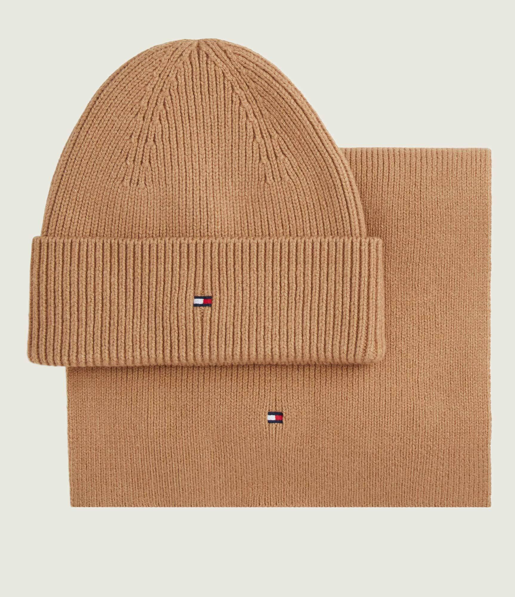 Tommy Hilfiger Șal + căciulă cu adaos de lână