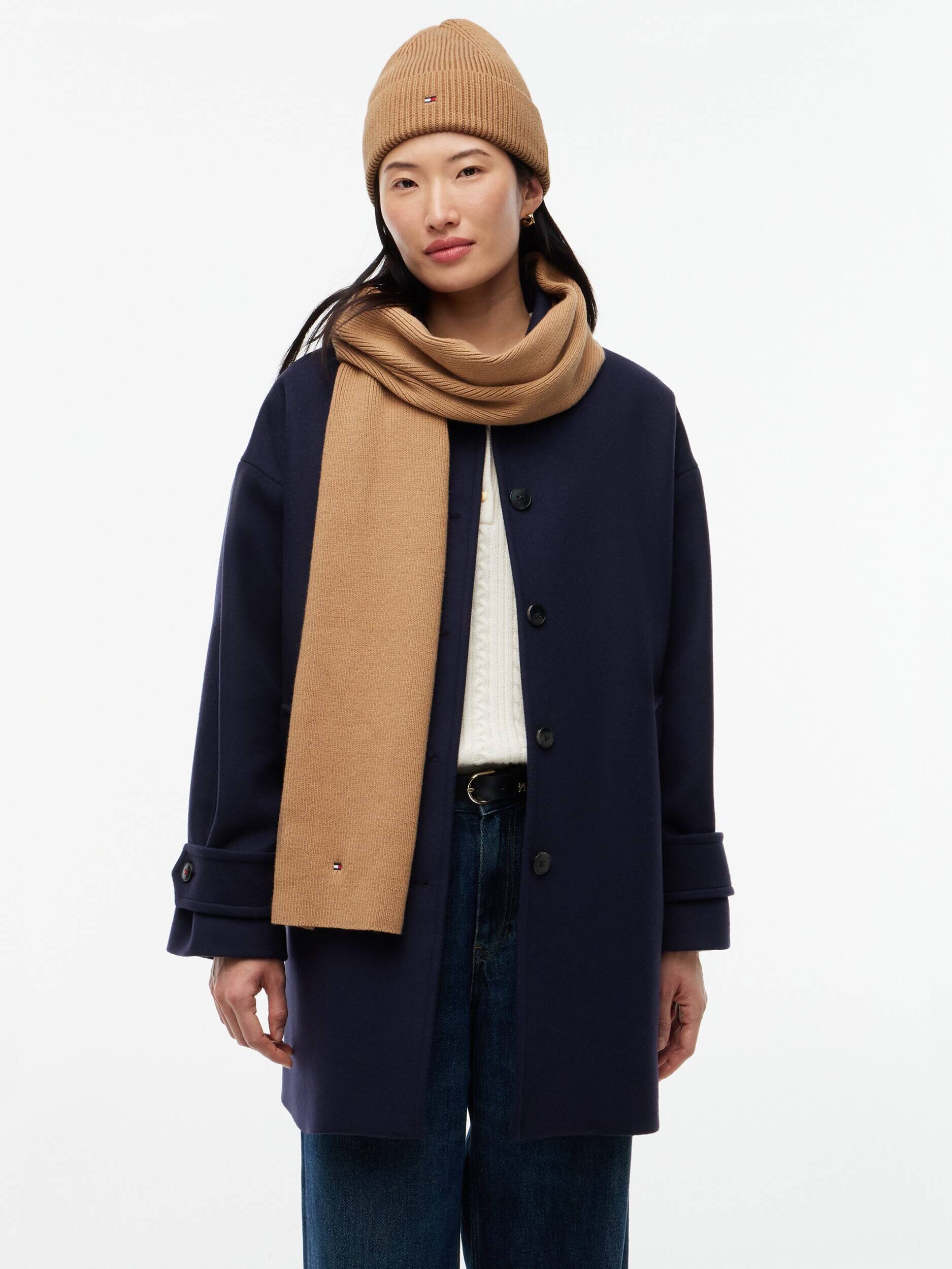 Tommy Hilfiger Șal + căciulă cu adaos de lână