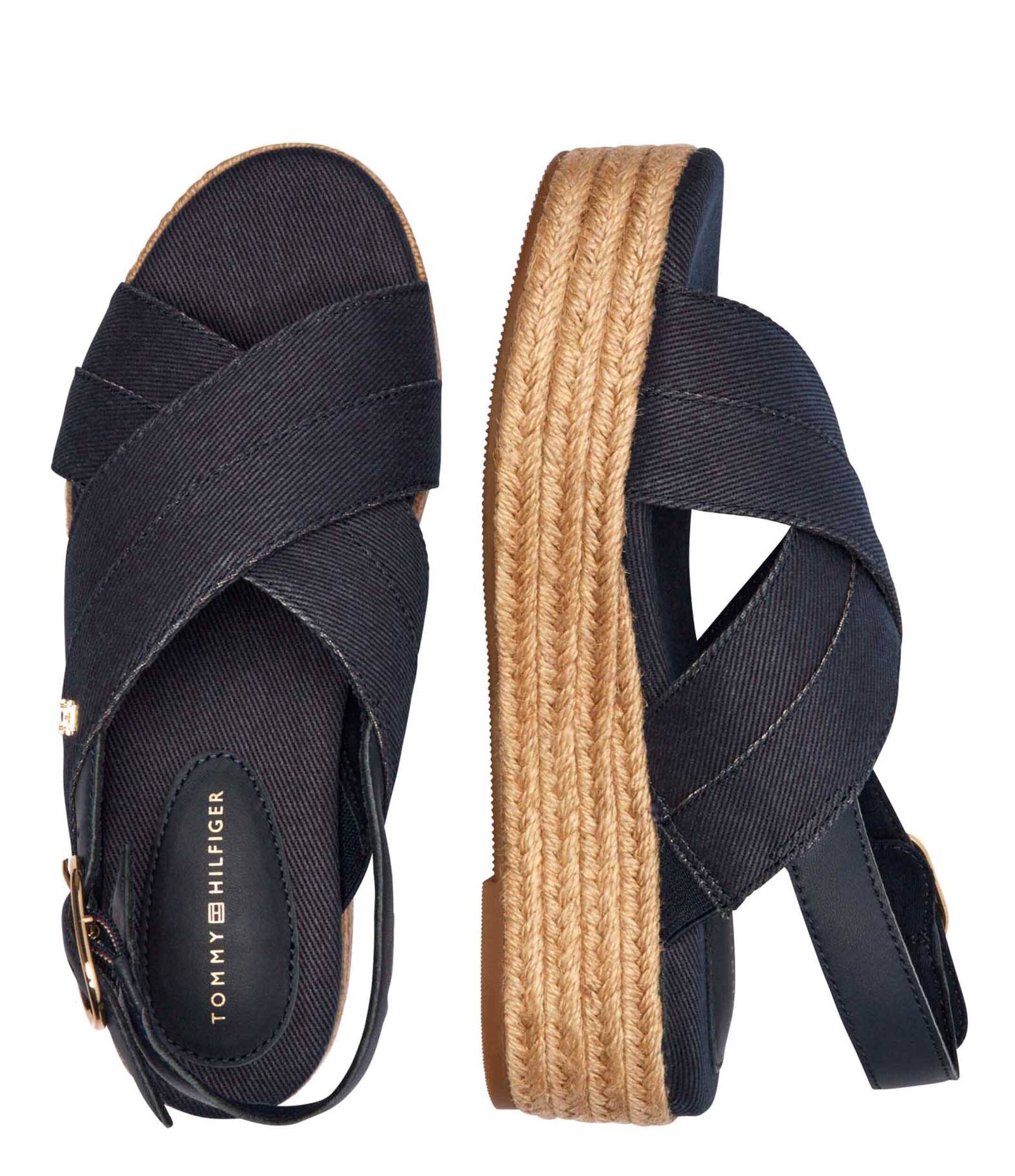 Tommy Hilfiger Sandale cu adaos de piele