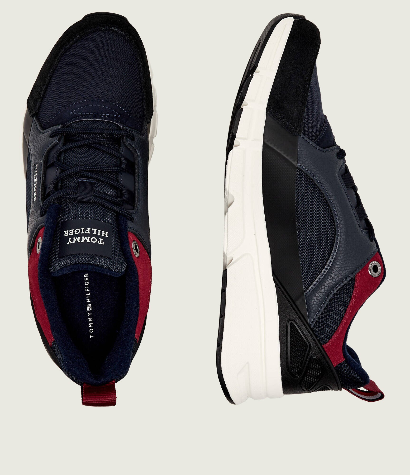 Tommy Hilfiger Sneakers cu adaos de piele