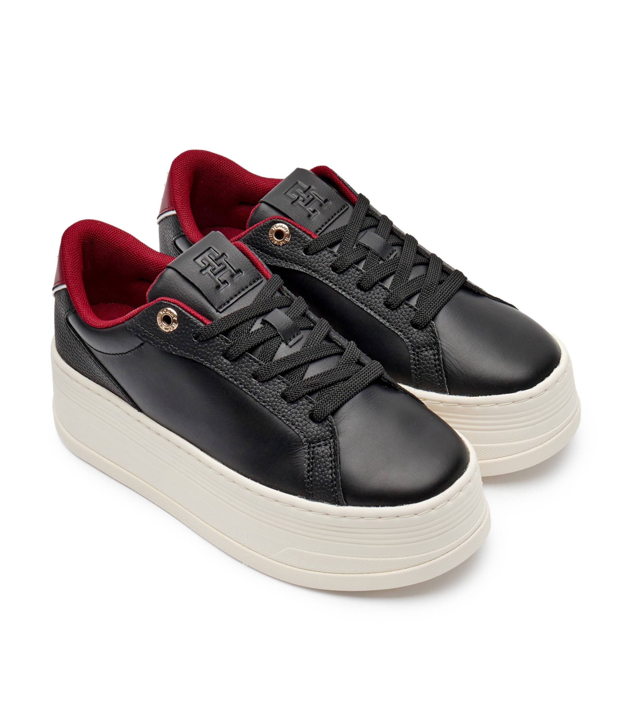Tommy Hilfiger Sneakers cu adaos de piele