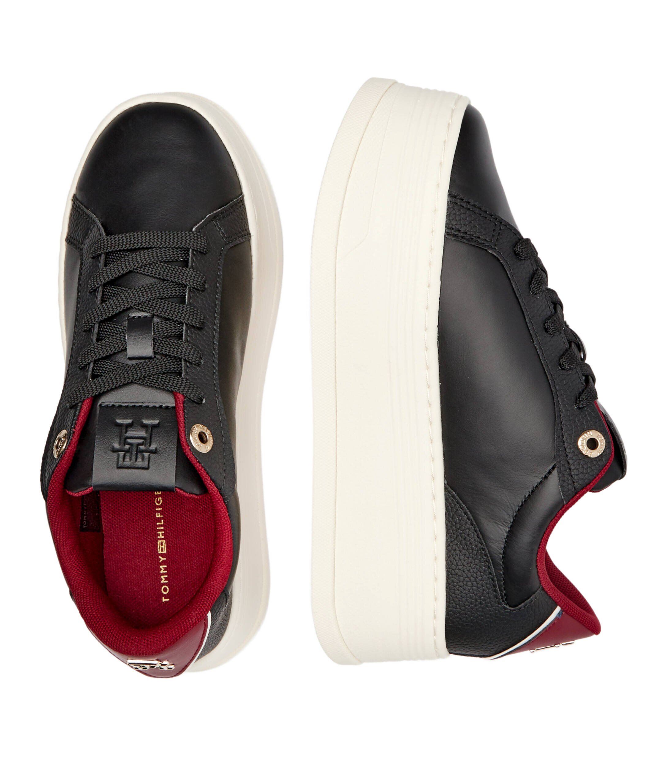 Tommy Hilfiger Sneakers cu adaos de piele