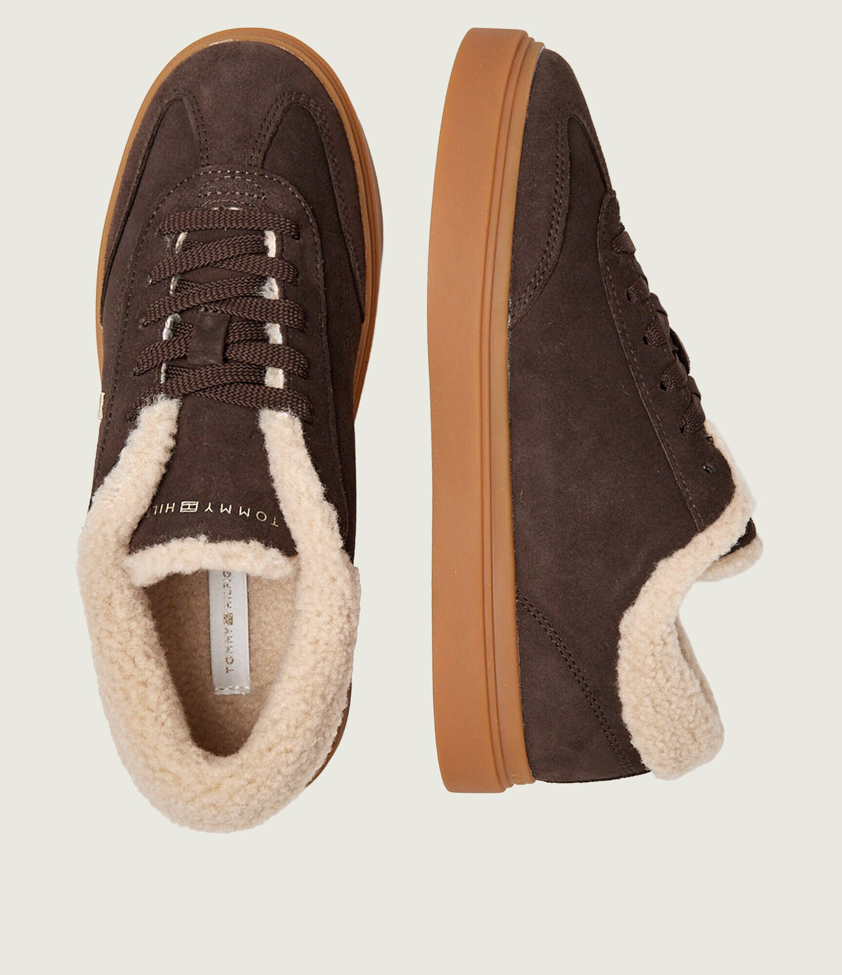 Tommy Hilfiger Sneakers Cupsole | shearling | piele întoarsă