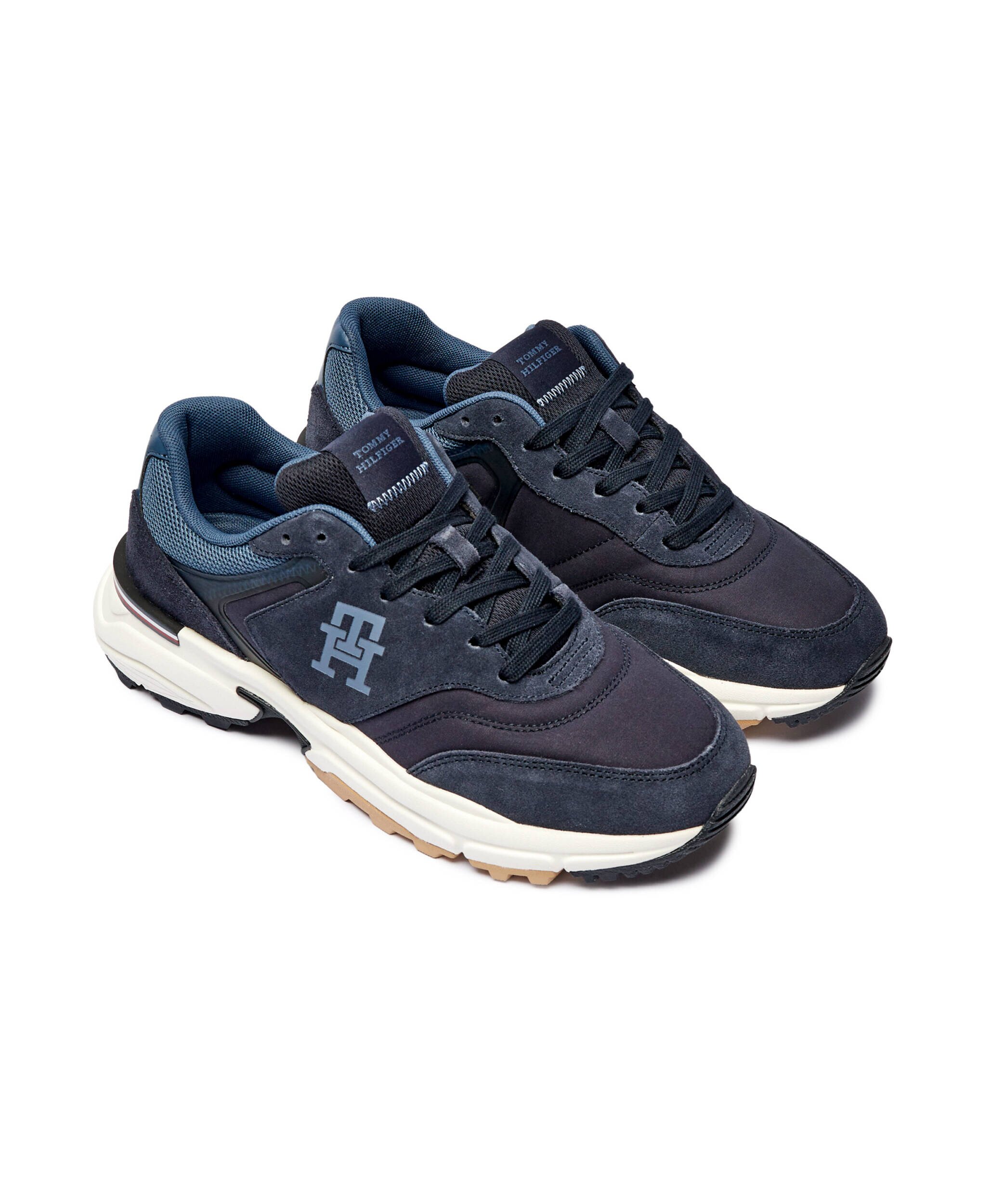 Tommy Hilfiger Sneakers M RUNNER X VENTILE MIX | piele întoarsă