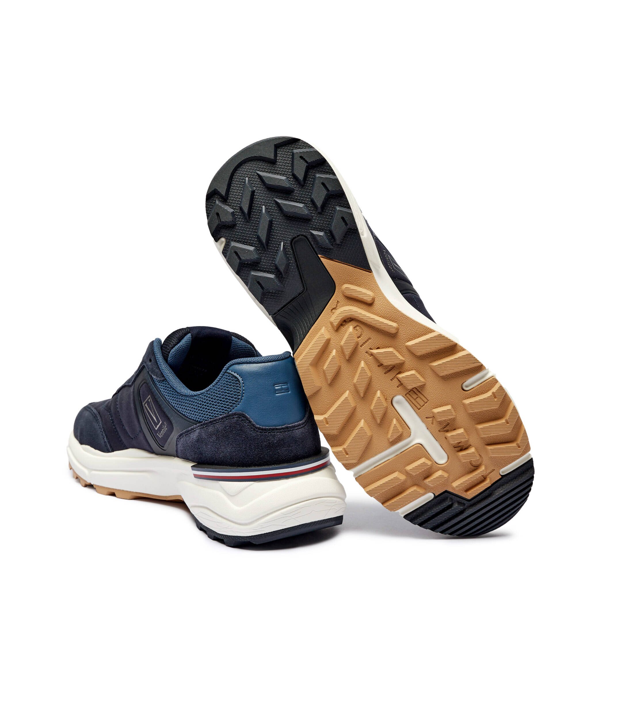 Tommy Hilfiger Sneakers M RUNNER X VENTILE MIX | piele întoarsă