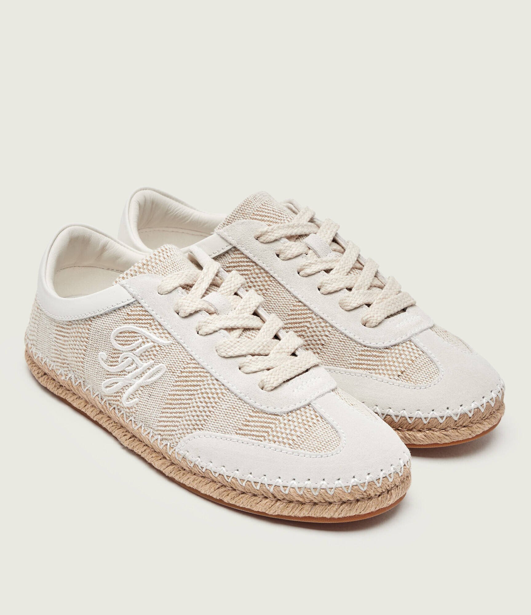 Tommy Hilfiger Sneakers | piele întoarsă | cu adaos de in
