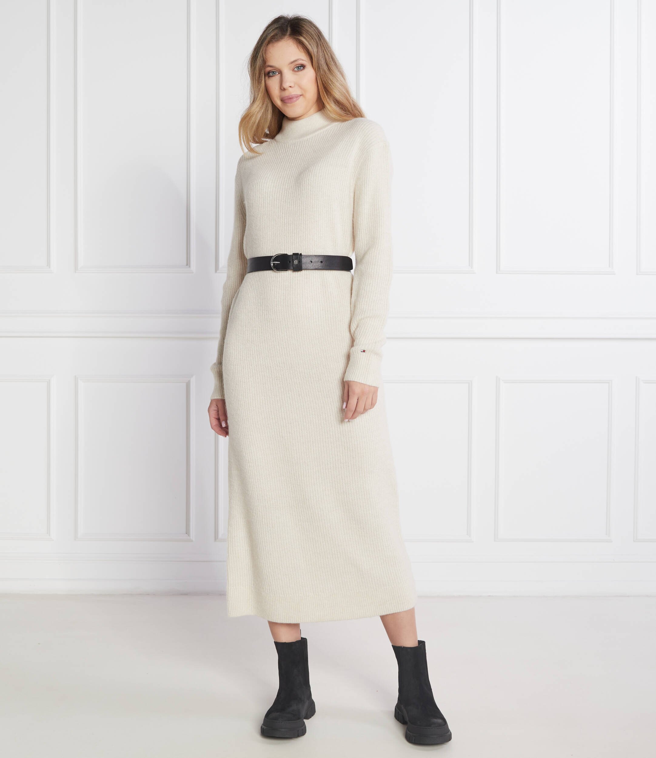 Tommy Hilfiger Sukienka cu adaos de lână