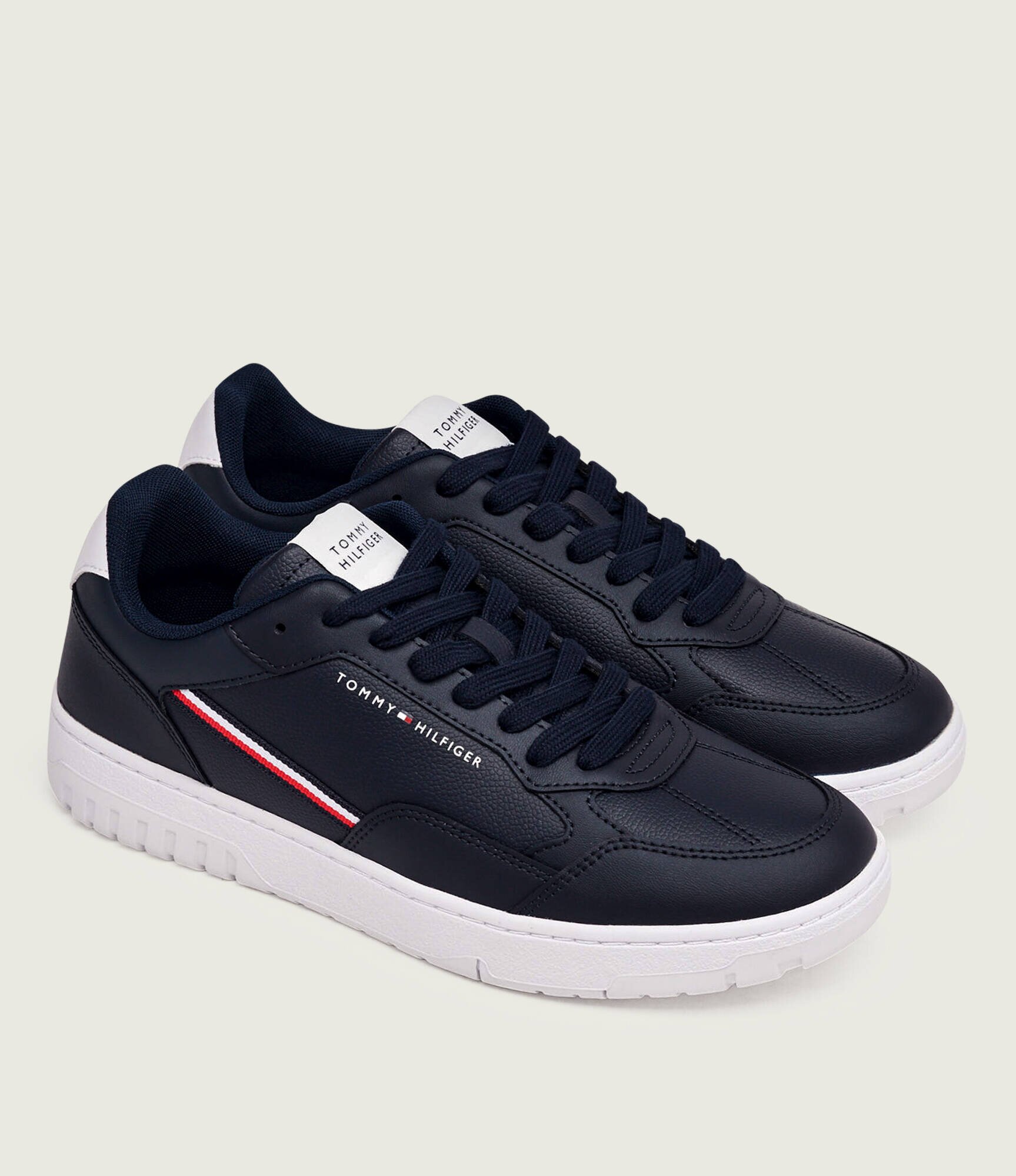 Tommy Hilfiger Teniși din piele Basket Corporate