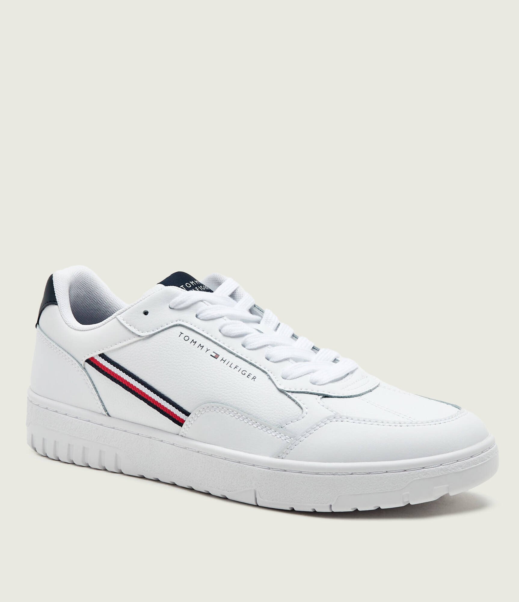 Tommy Hilfiger Teniși din piele Basket Corporate
