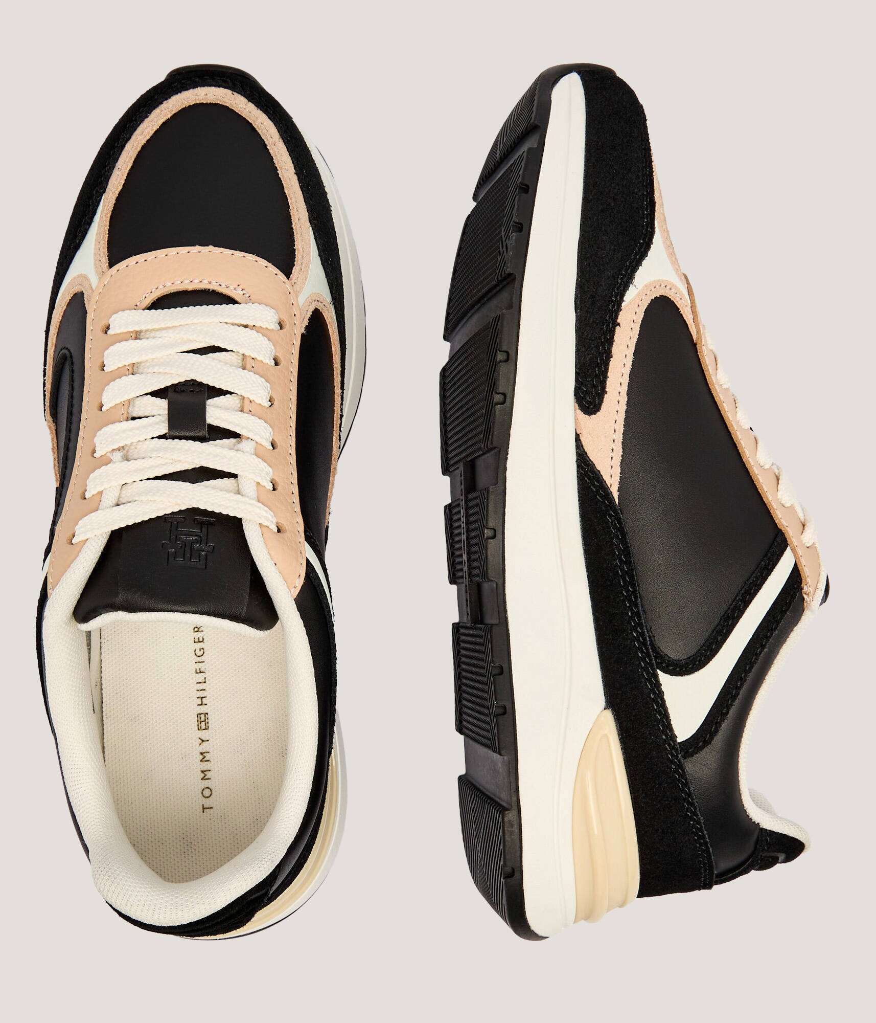 Tommy Hilfiger Teniși din piele casual Fashion Runner | piele întoarsă