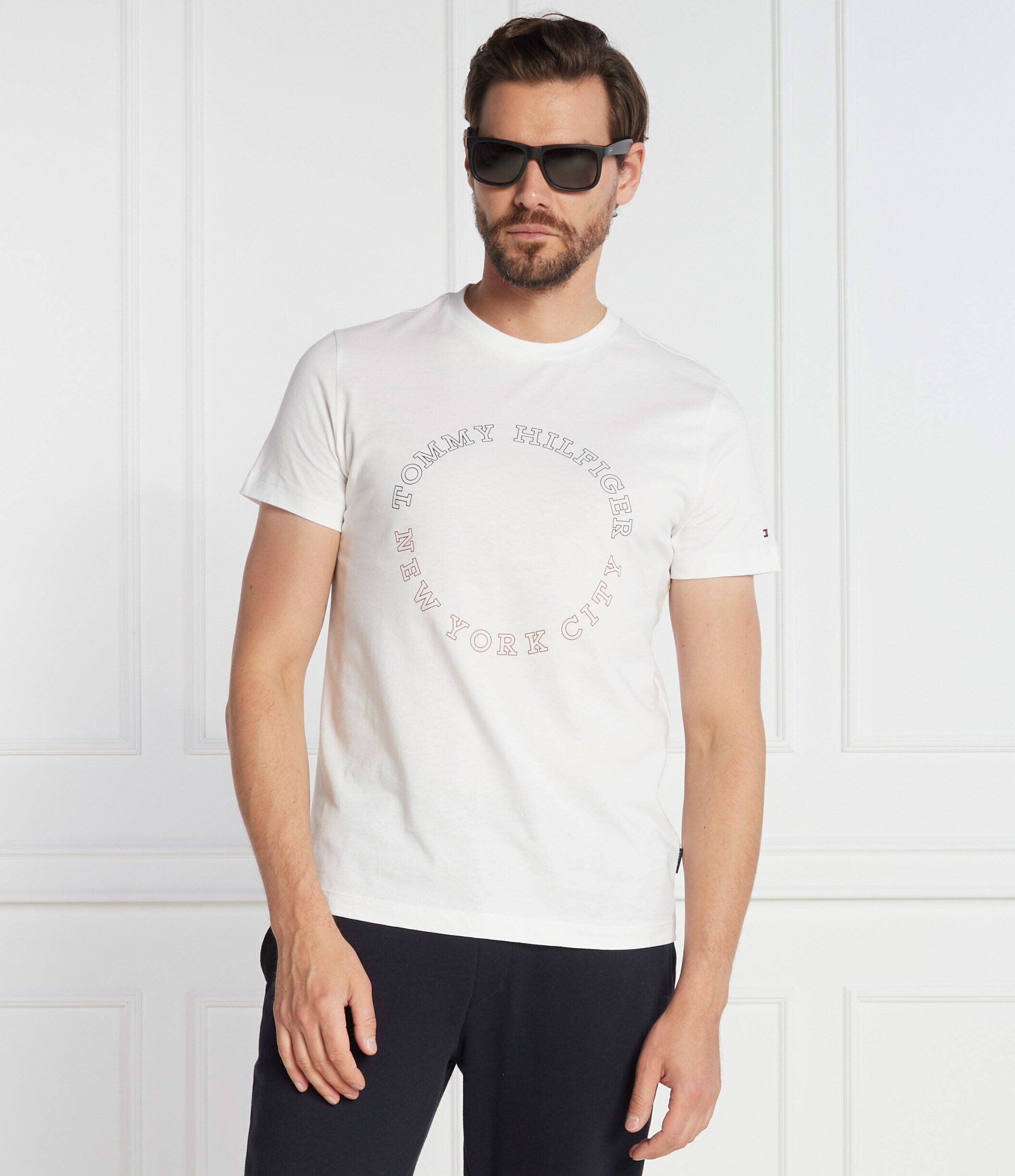 Tommy Hilfiger Tricou MONOTYPE ROUNDLE | Slim Fit