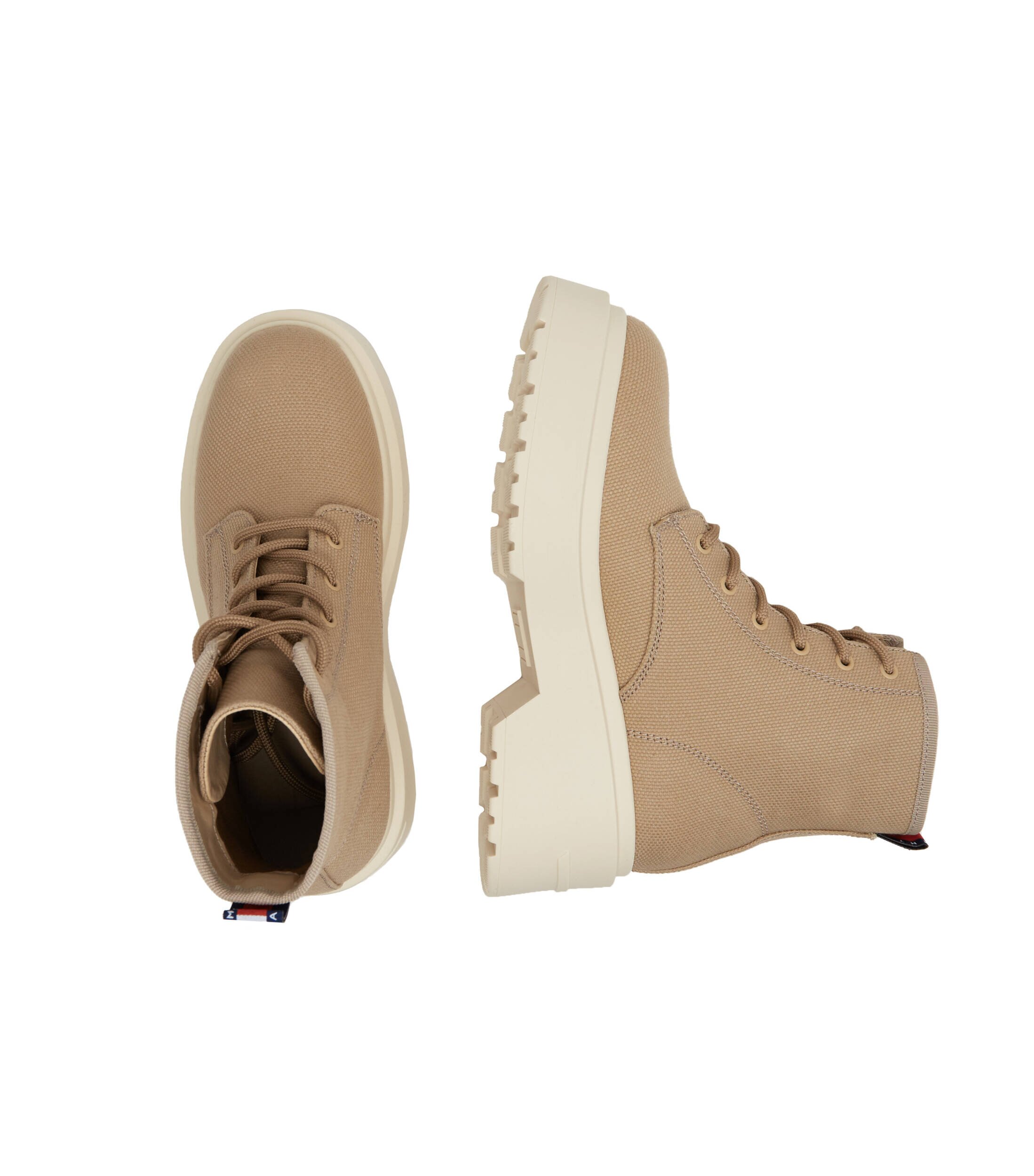 Tommy Jeans Botine cu adaos de piele