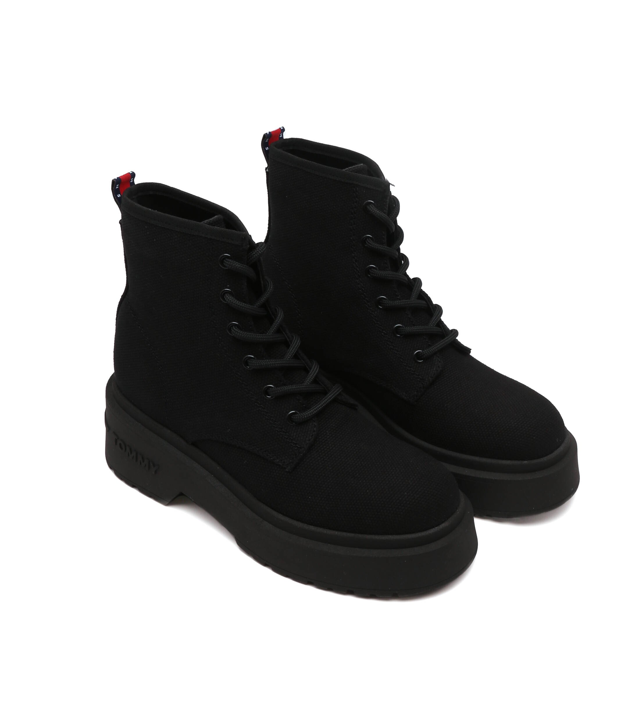 Tommy Jeans Botine cu adaos de piele