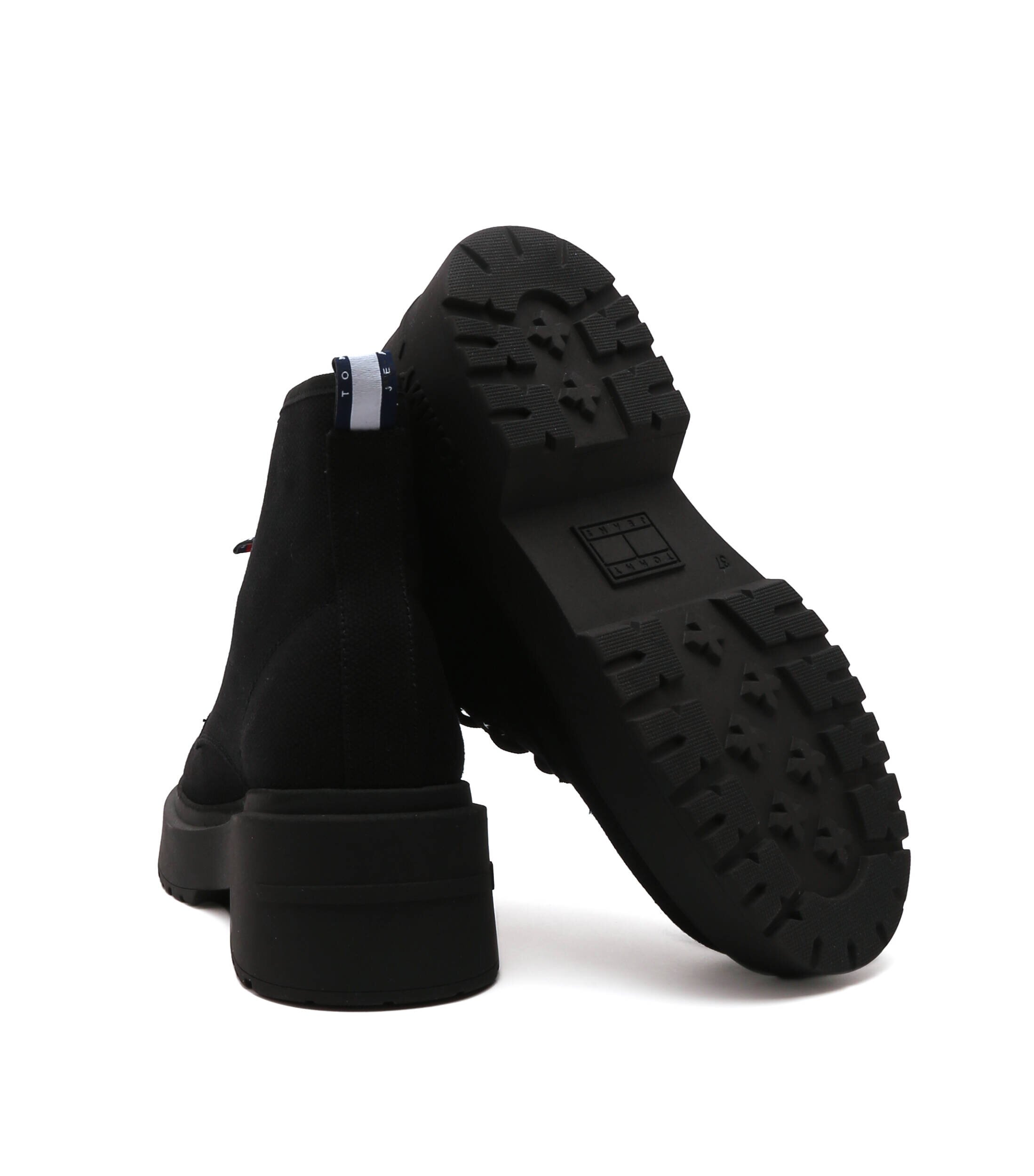 Tommy Jeans Botine cu adaos de piele