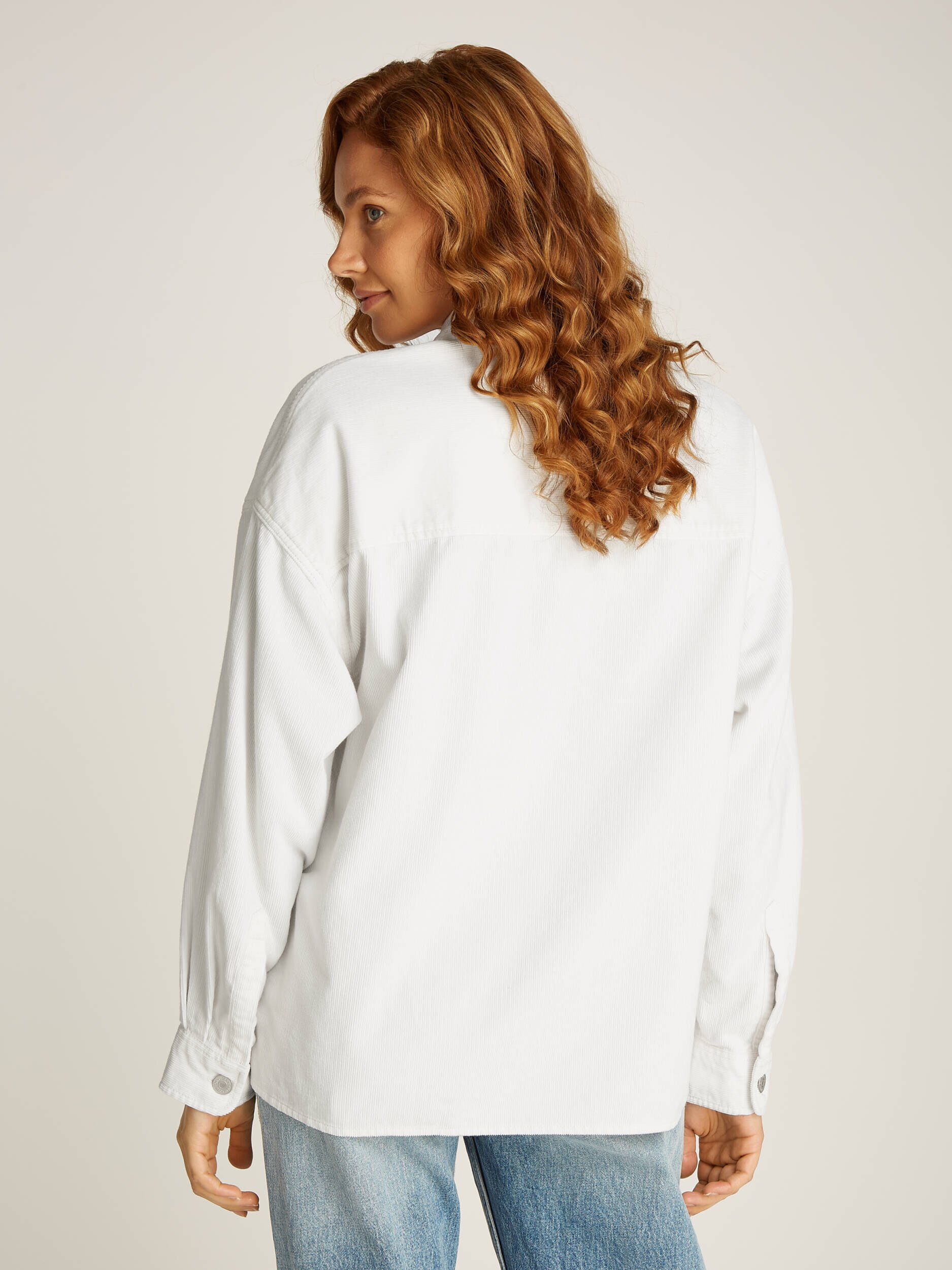 Tommy Jeans Cămașă | Loose fit | catifea reiată