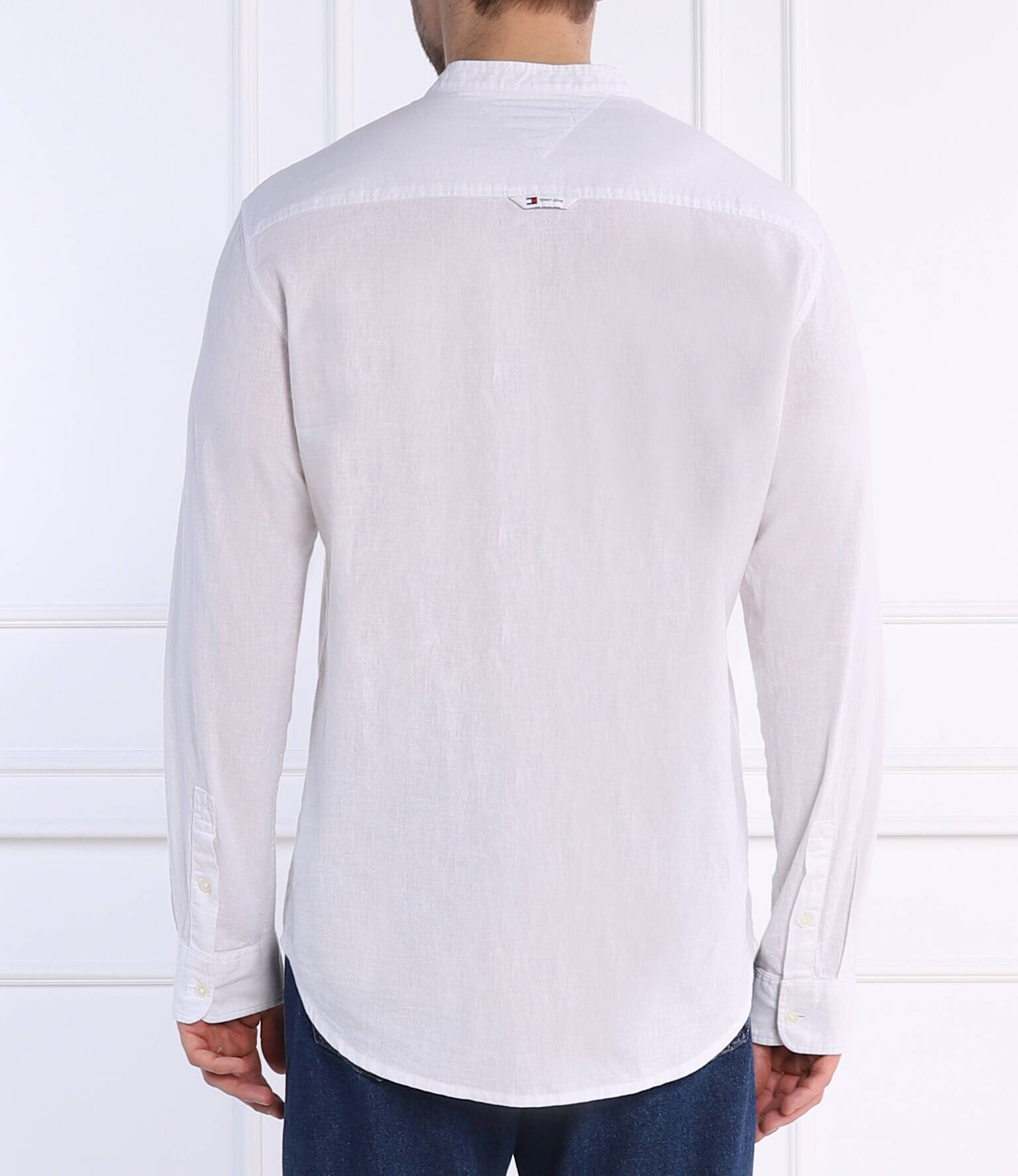 Tommy Jeans Cămașă MAO LINEN BLEND | Regular Fit | cu adaos de in