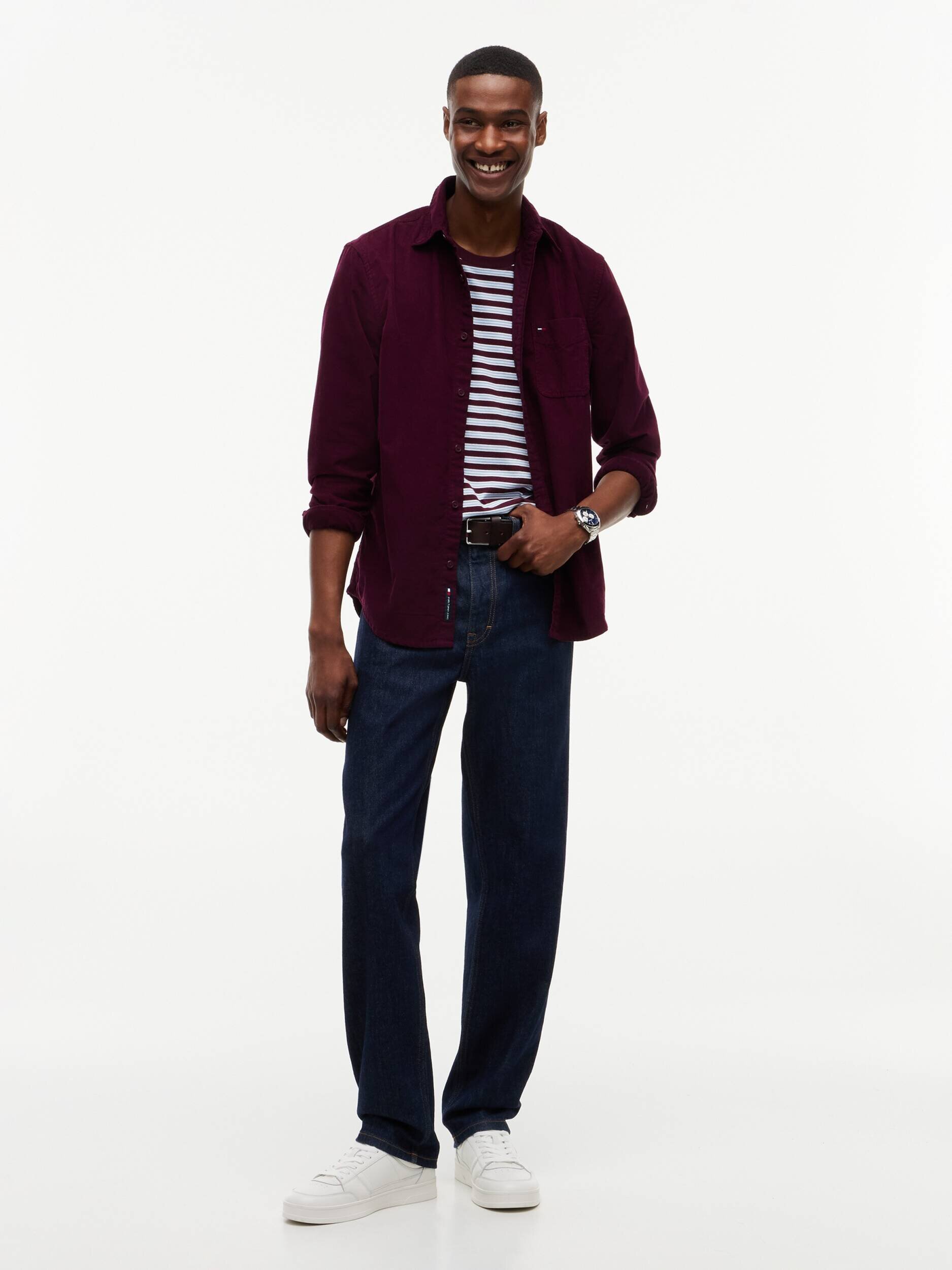 Tommy Jeans Cămașă | regular fit | catifea reiată