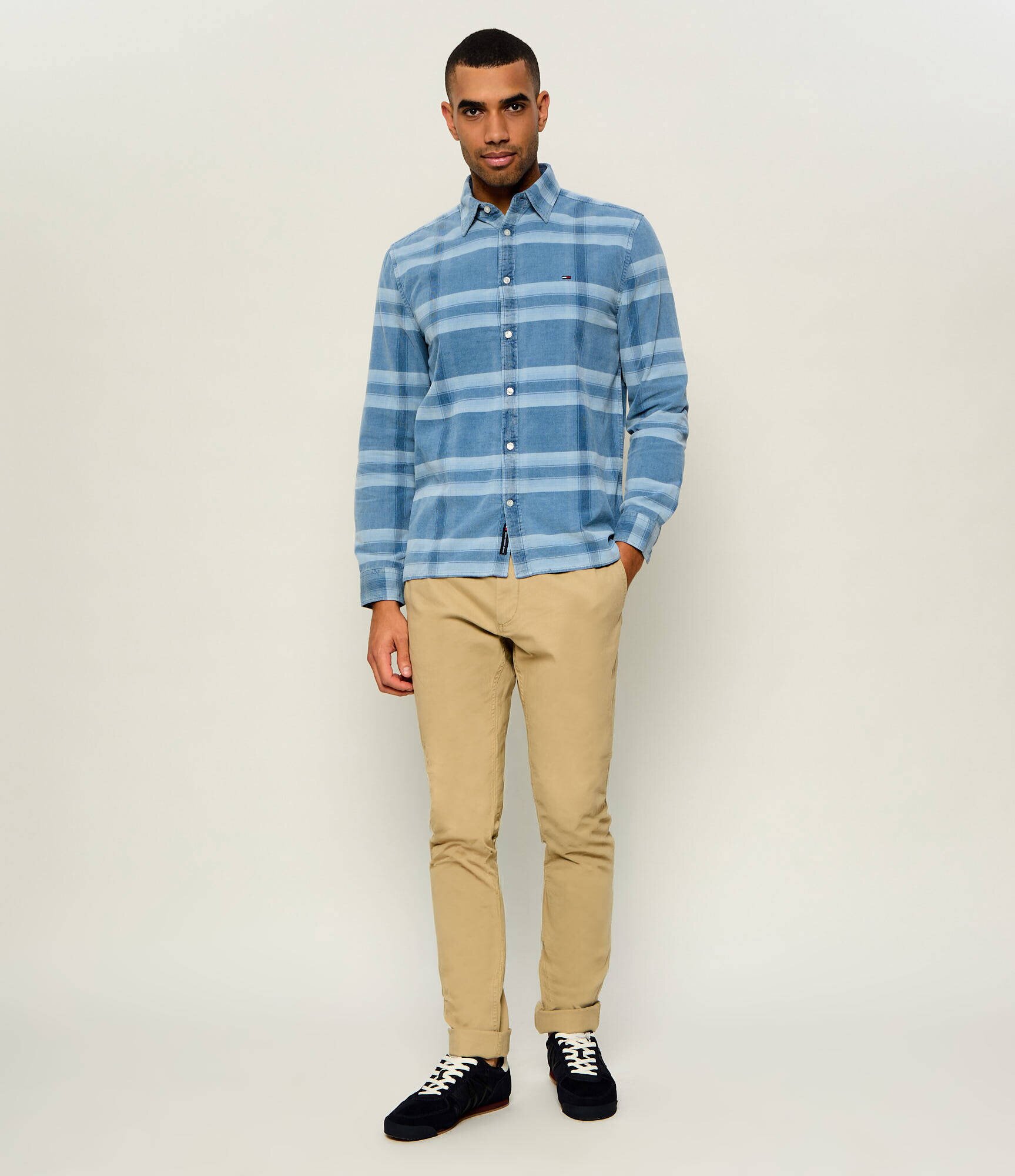 Tommy Jeans Cămașă | regular fit | catifea reiată