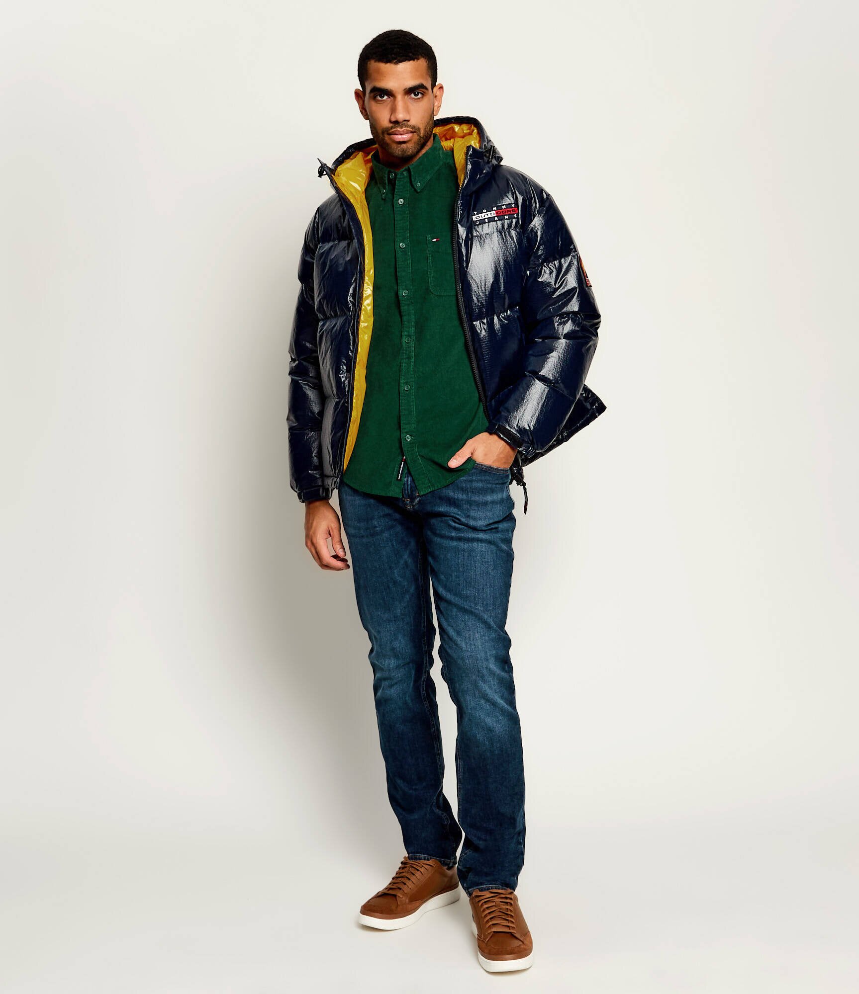 Tommy Jeans Cămașă | regular fit | catifea reiată