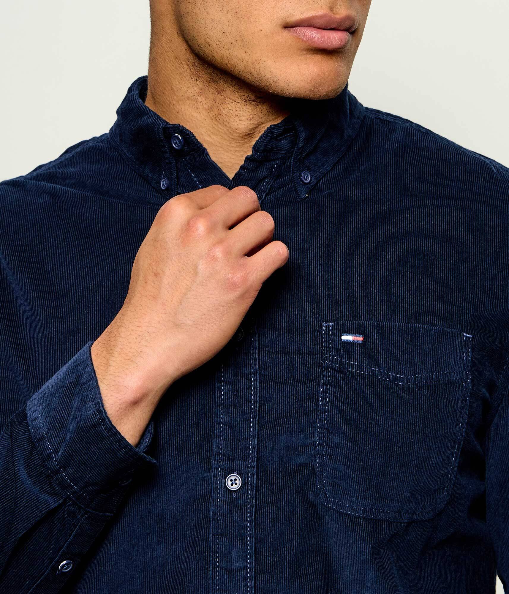 Tommy Jeans Cămașă | regular fit | catifea reiată