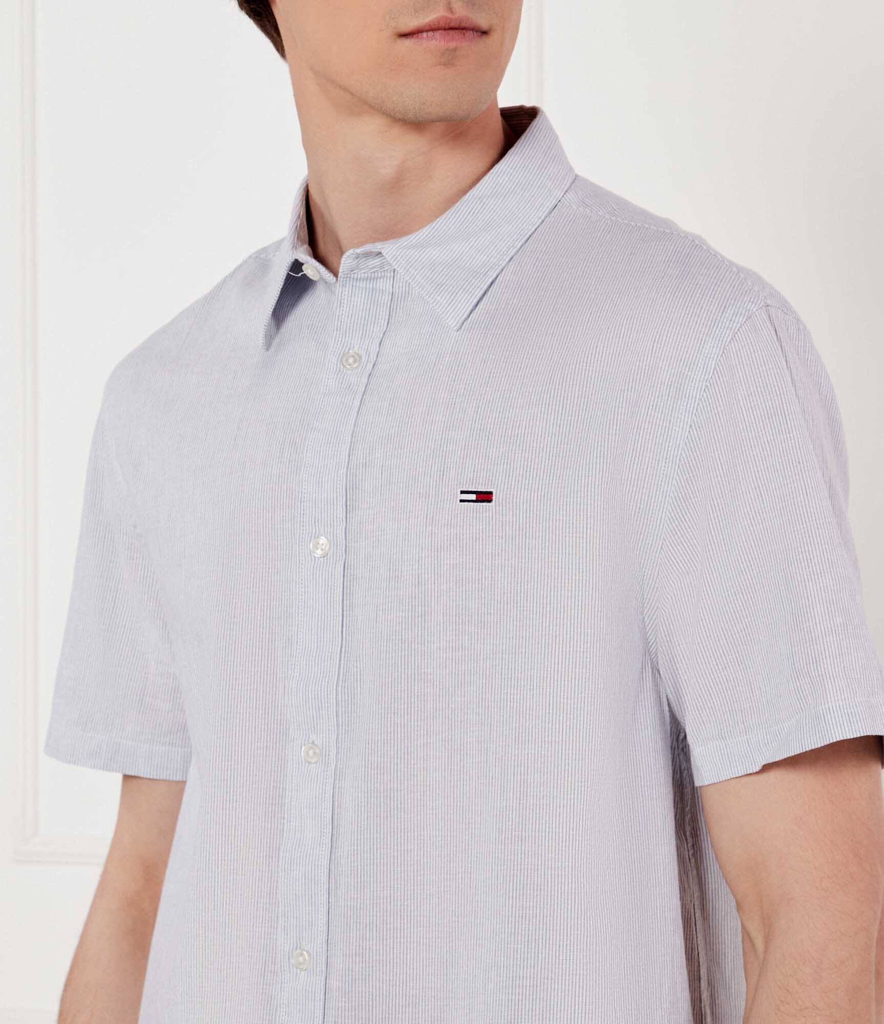 Tommy Jeans Cămașă | Regular Fit | cu adaos de in
