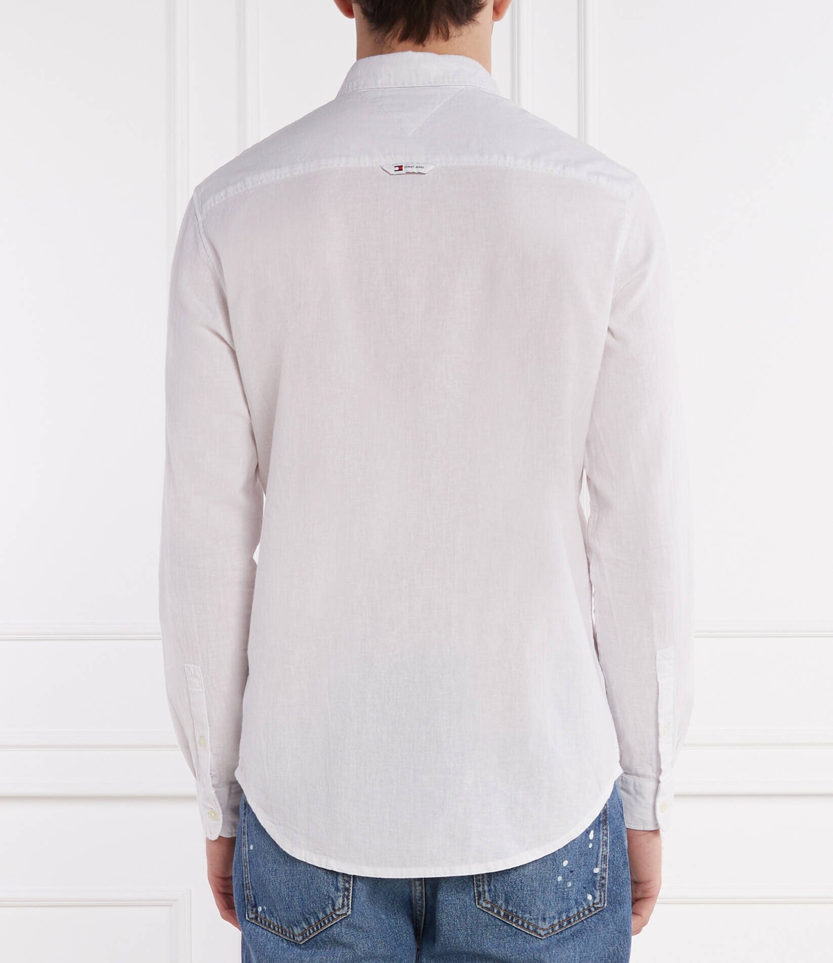 Tommy Jeans Cămașă | Regular Fit | cu adaos de in