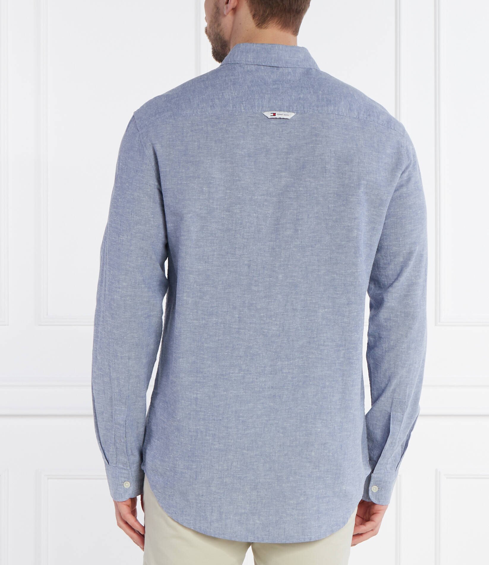 Tommy Jeans Cămașă | Regular Fit | cu adaos de in