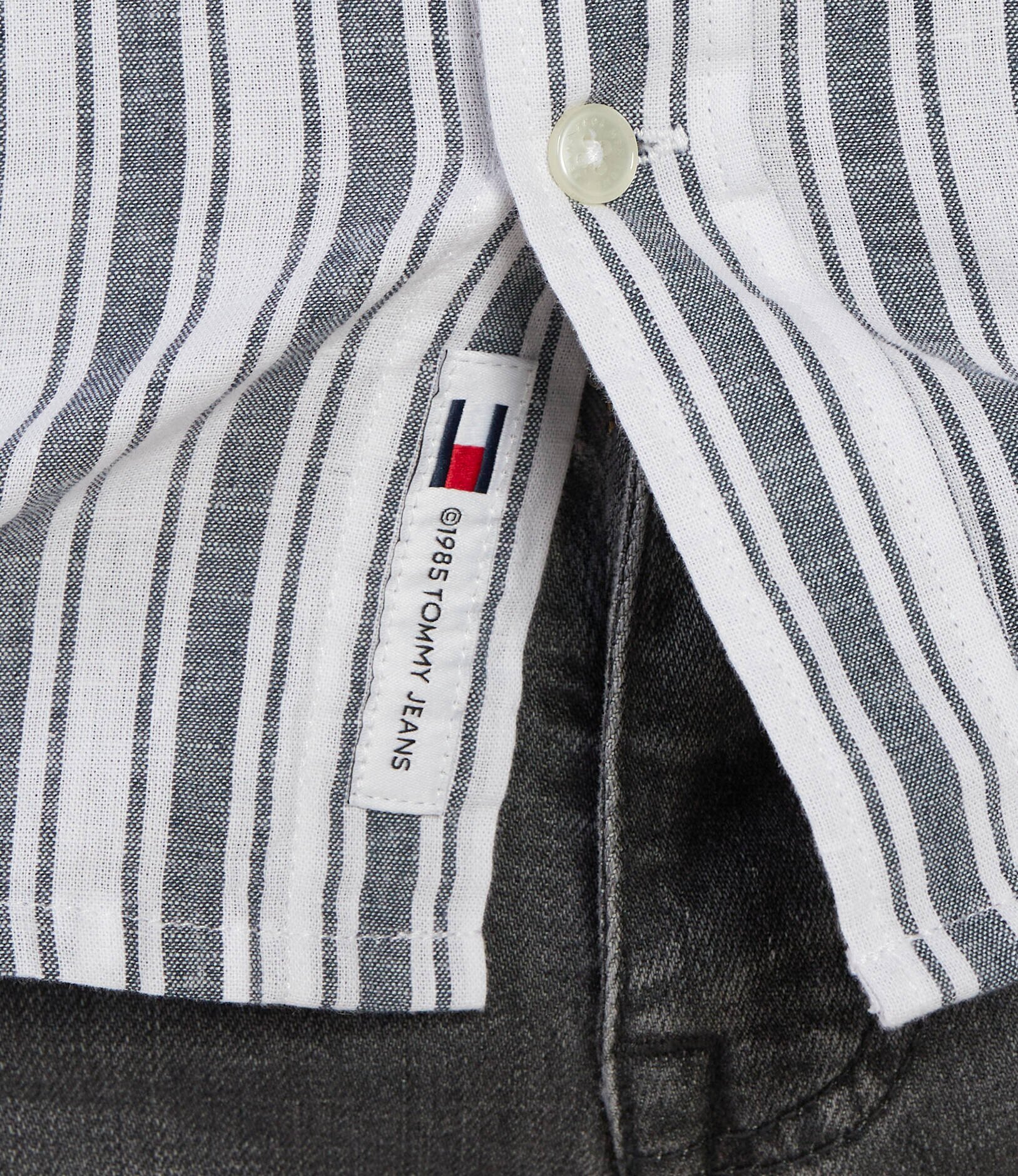 Tommy Jeans Cămașă | Regular Fit | cu adaos de in