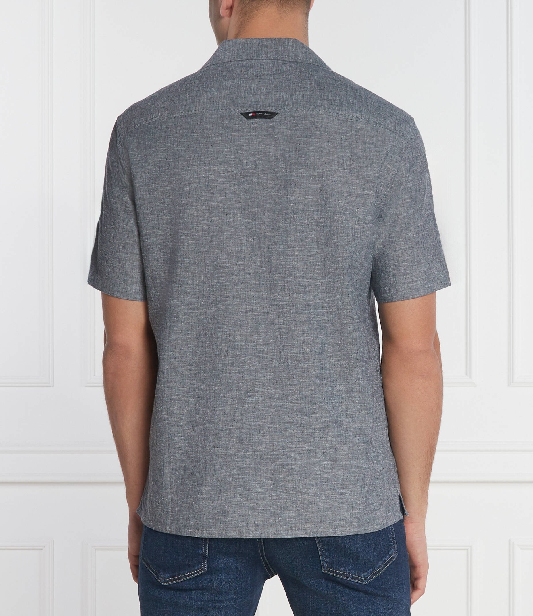Tommy Jeans Cămașă | Regular Fit | cu adaos de in