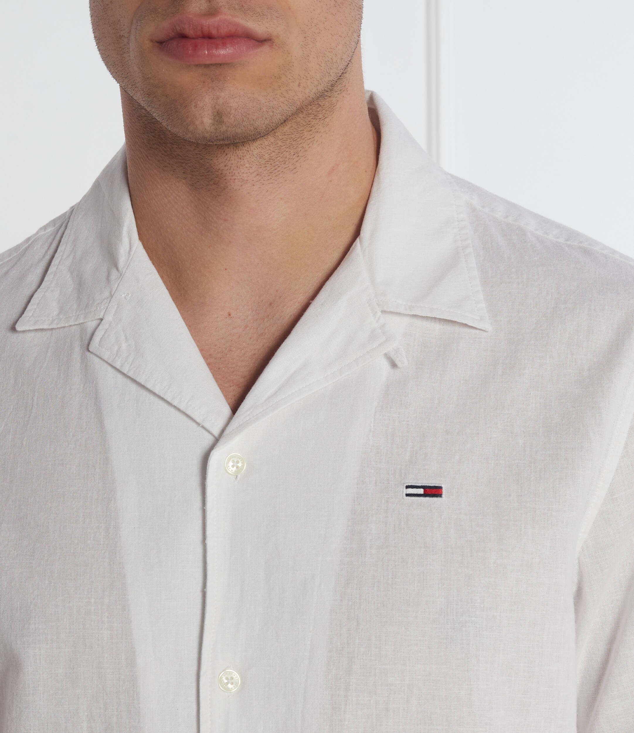 Tommy Jeans Cămașă | Regular Fit | cu adaos de in