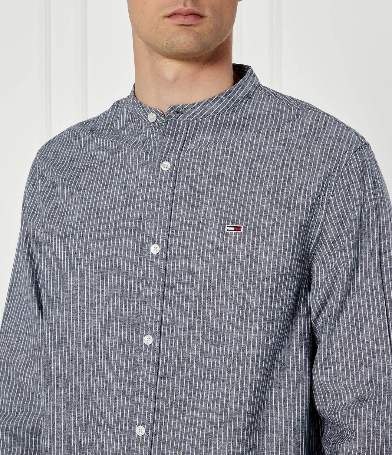 Tommy Jeans Cămașă | Regular Fit | cu adaos de in