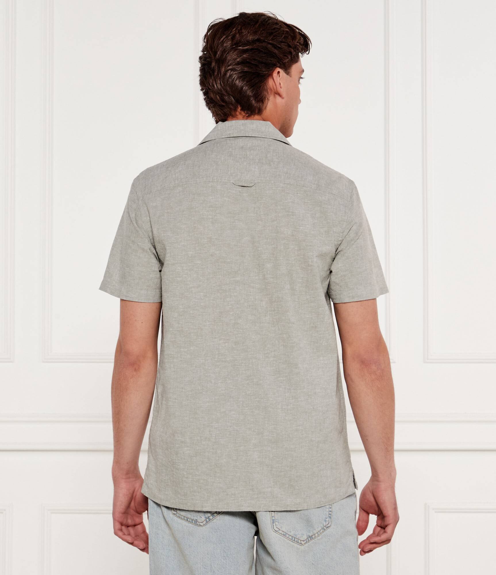 Tommy Jeans Cămașă | Regular Fit | cu adaos de in
