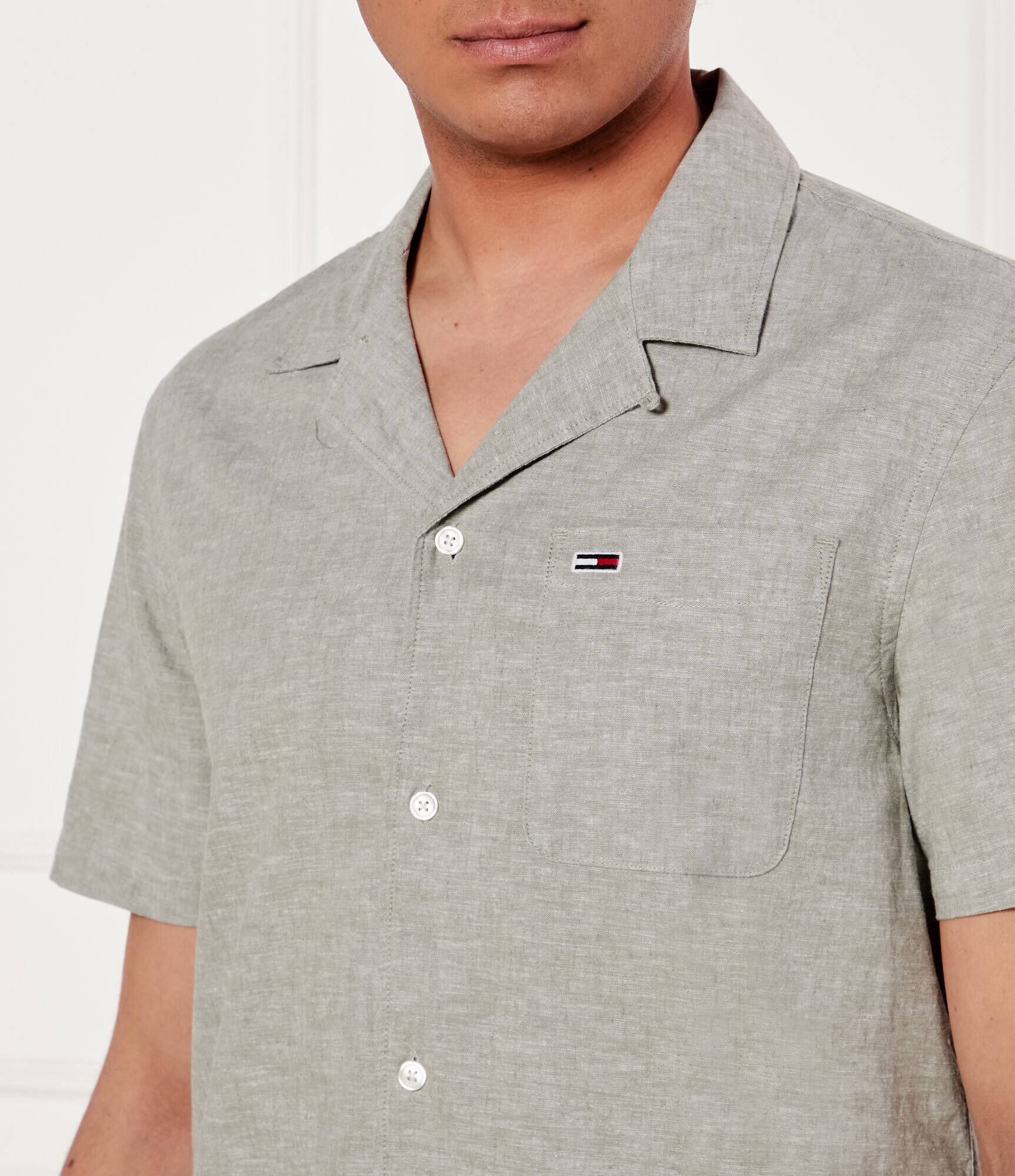 Tommy Jeans Cămașă | Regular Fit | cu adaos de in